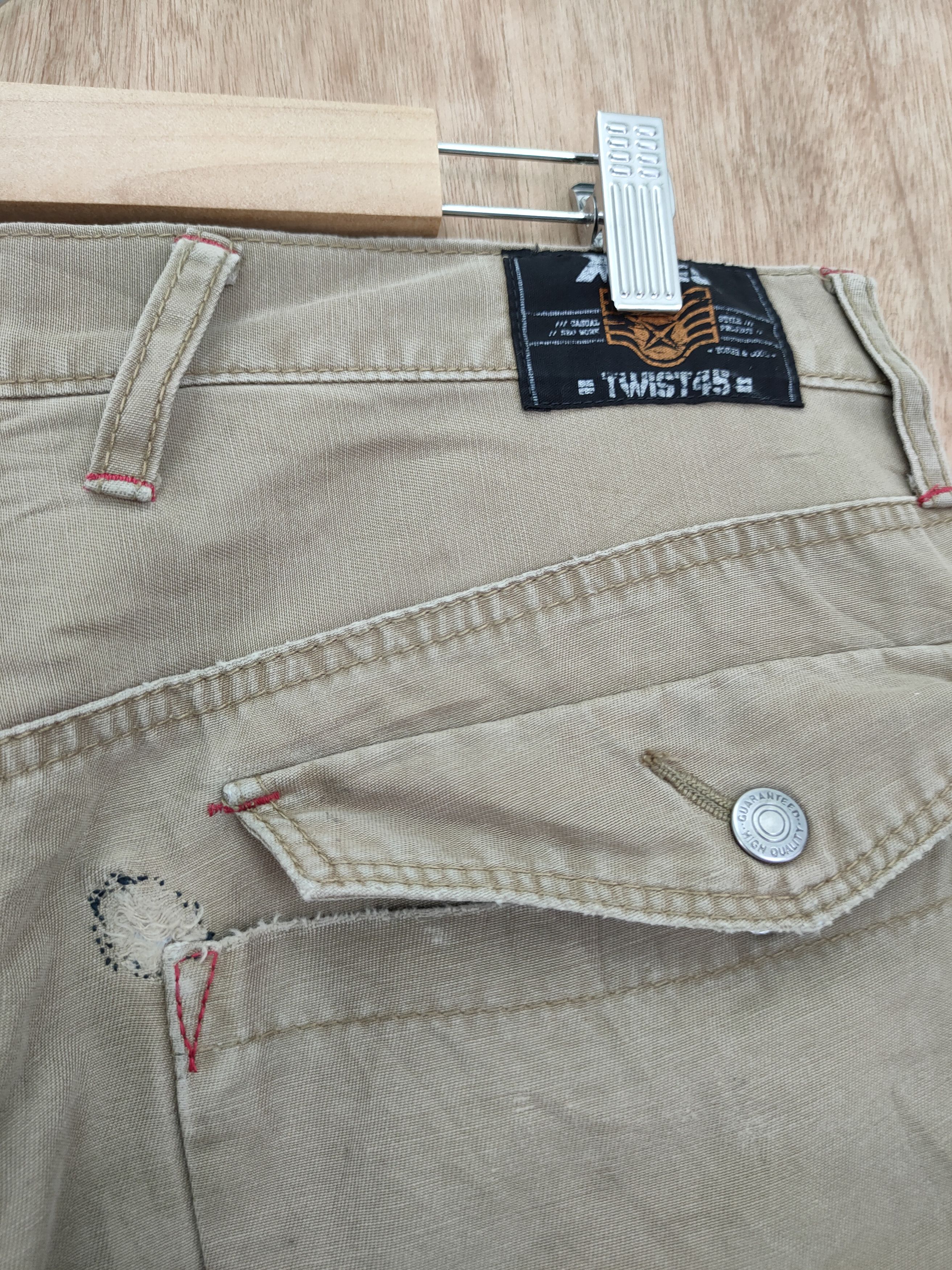 Japanese Brand DL Xebec thrashed distressed multipocket cargo pants #46-077 Size US 32 / EU 48 - 11 Thumbnail