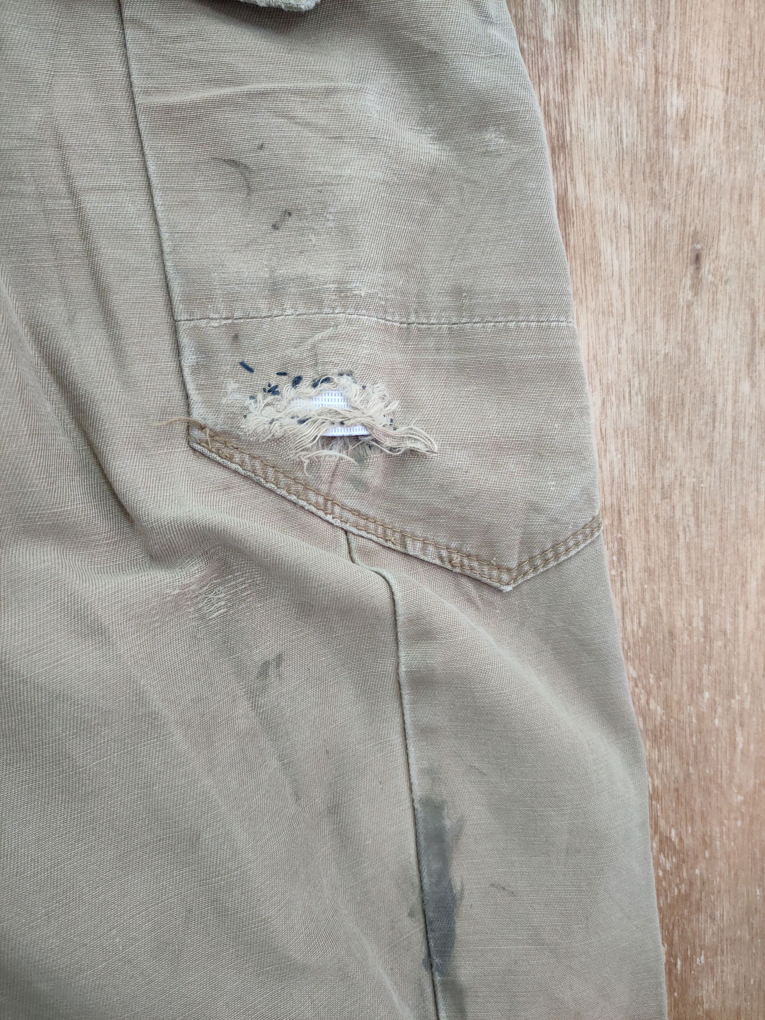Japanese Brand DL Xebec thrashed distressed multipocket cargo pants #46-077 Size US 32 / EU 48 - 5 Thumbnail