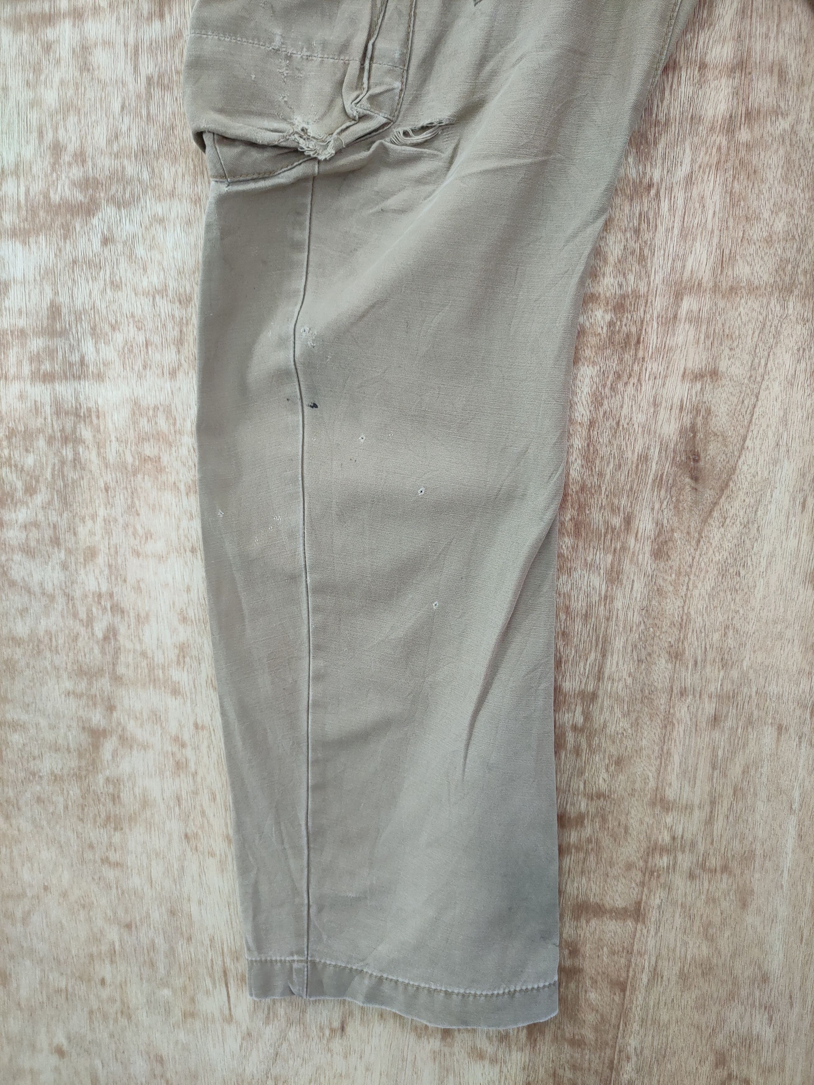 Japanese Brand DL Xebec thrashed distressed multipocket cargo pants #46-077 Size US 32 / EU 48 - 3 Thumbnail