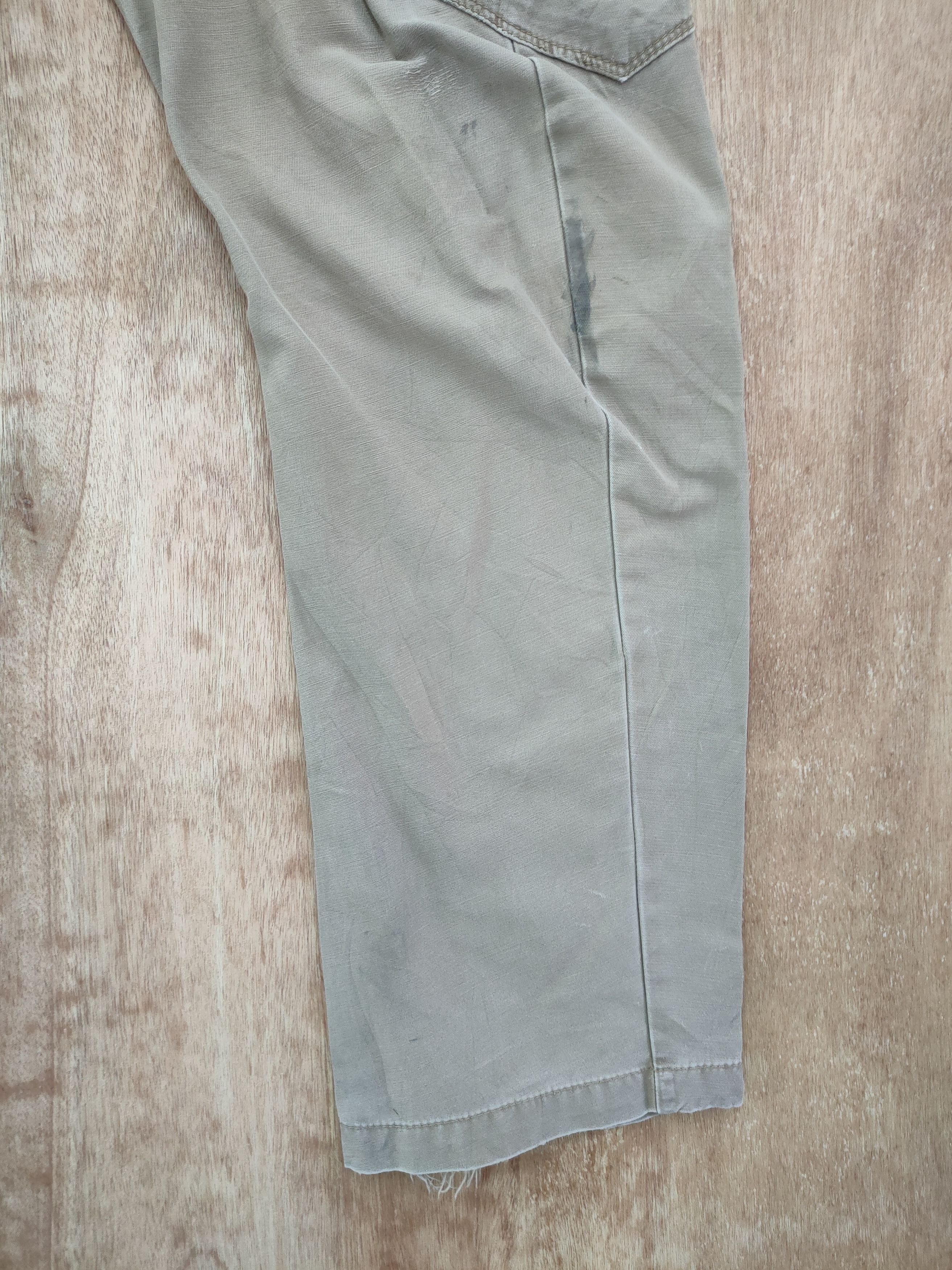 Japanese Brand DL Xebec thrashed distressed multipocket cargo pants #46-077 Size US 32 / EU 48 - 2 Thumbnail