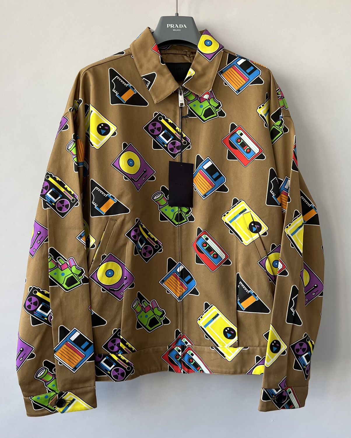 SS20 Prada cassette print jacket