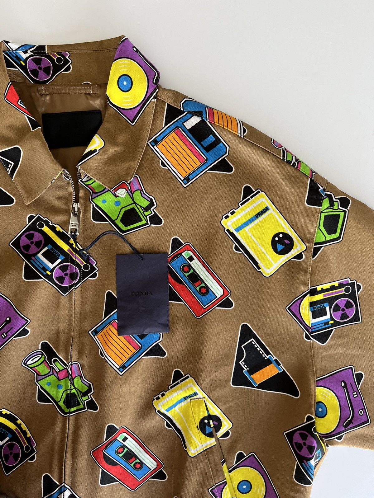 Prada SS20 Prada cassette print jacket Size US L / EU 52-54 / 3 - 2 Thumbnail
