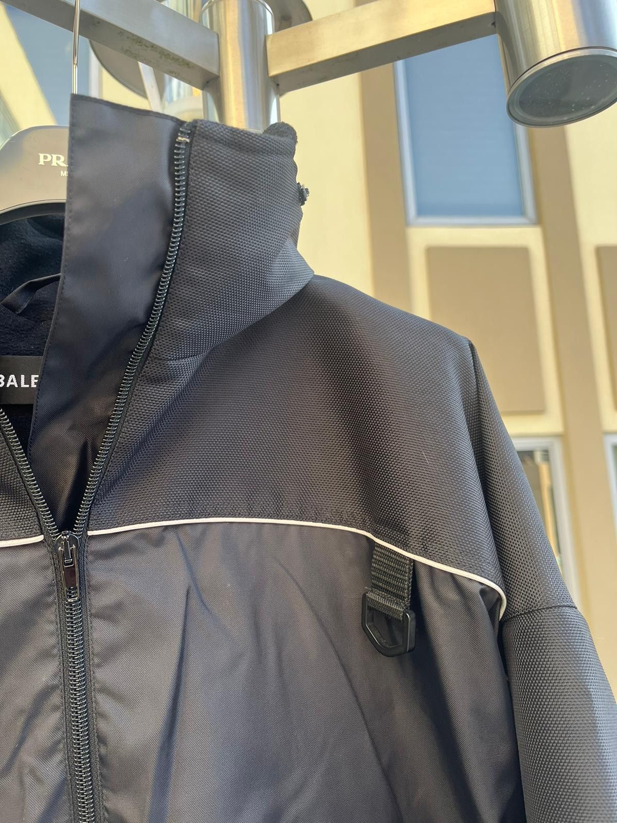 Balenciaga Half Zip Anorak Pullover Cargo Logo Parka in Black Size US M / EU 48-50 / 2 - 14 Thumbnail