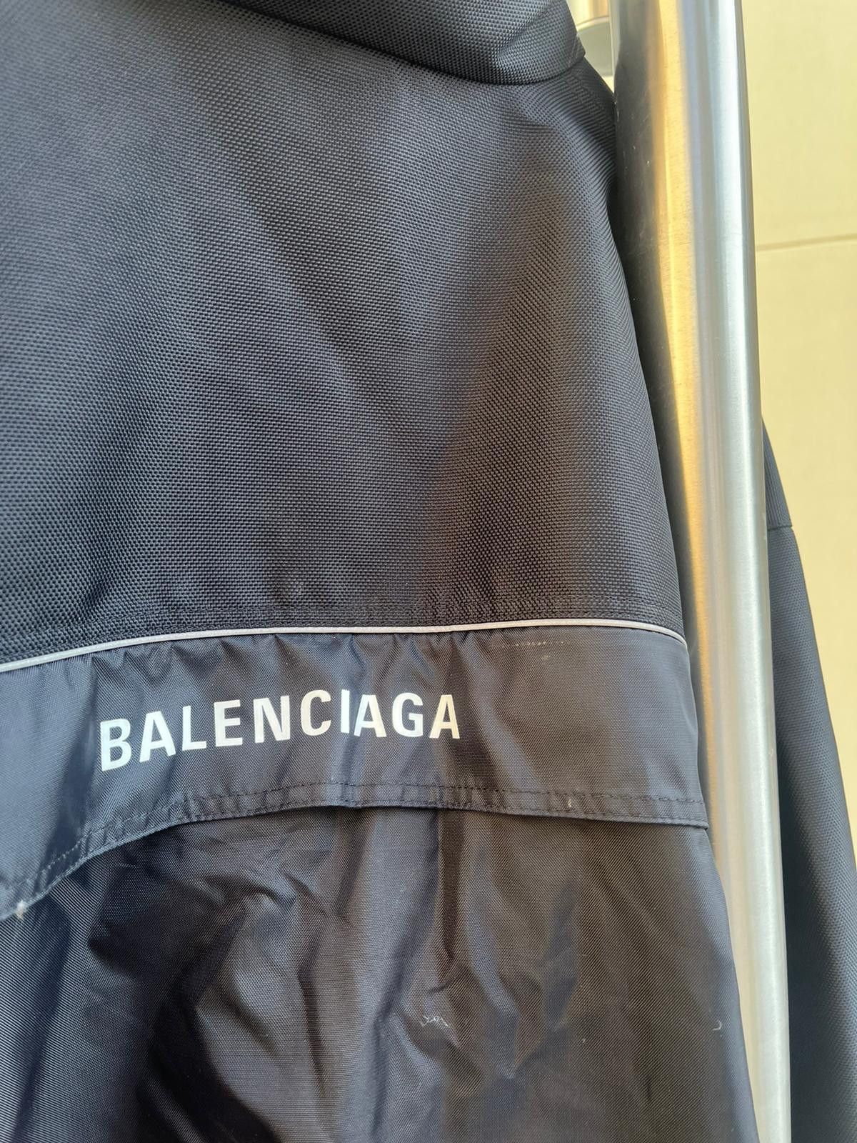 Balenciaga Half Zip Anorak Pullover Cargo Logo Parka in Black Size US M / EU 48-50 / 2 - 22 Thumbnail