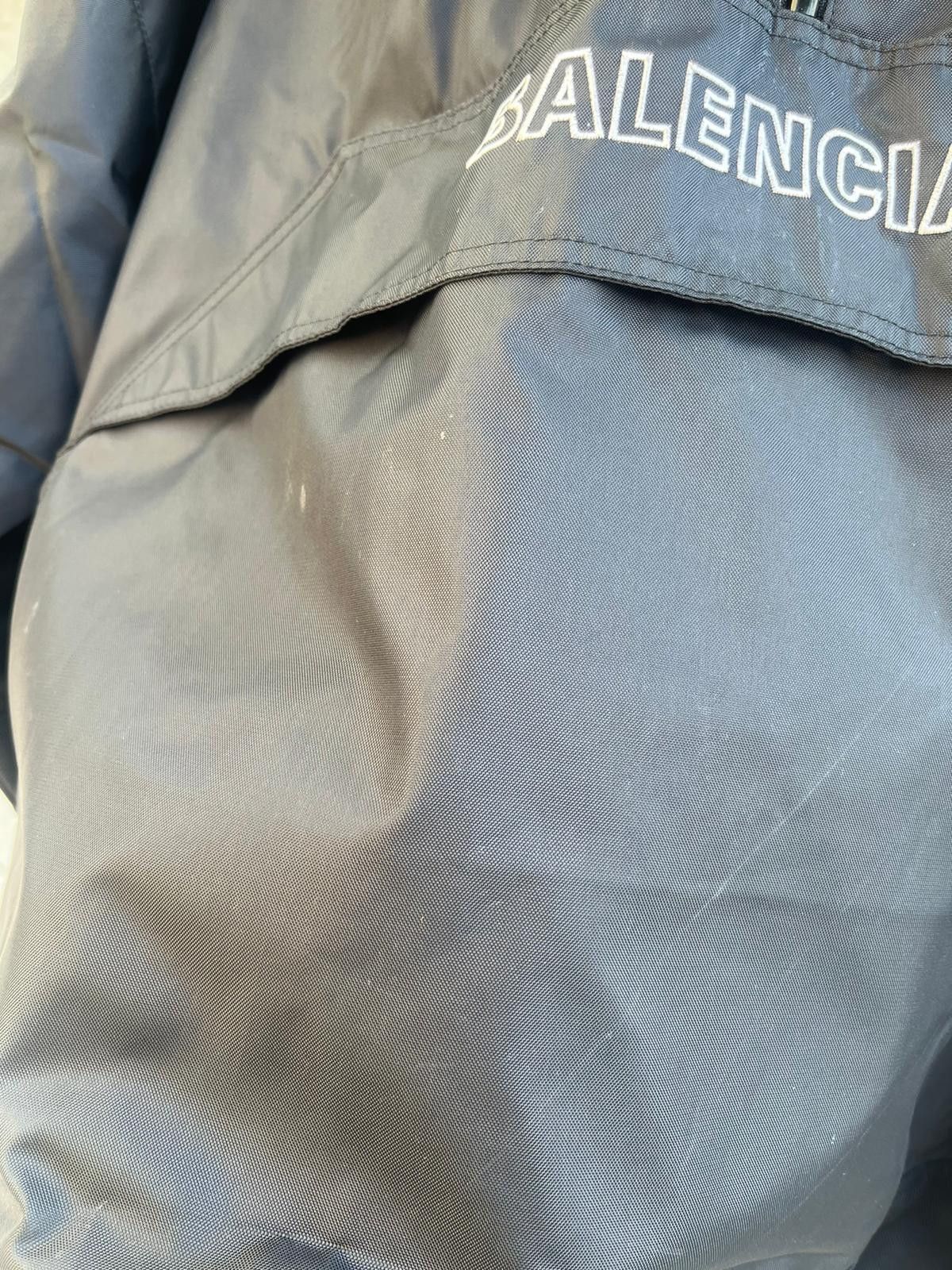 Balenciaga Half Zip Anorak Pullover Cargo Logo Parka in Black Size US M / EU 48-50 / 2 - 8 Thumbnail