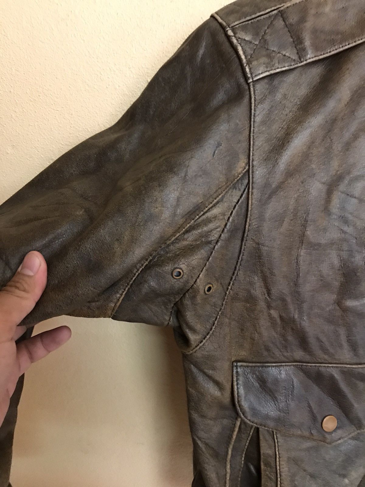 Other MILITARY FLIGHT JACKET TYPE 2-B LEATHER JACKET Size US M / EU 48-50 / 2 - 6 Thumbnail