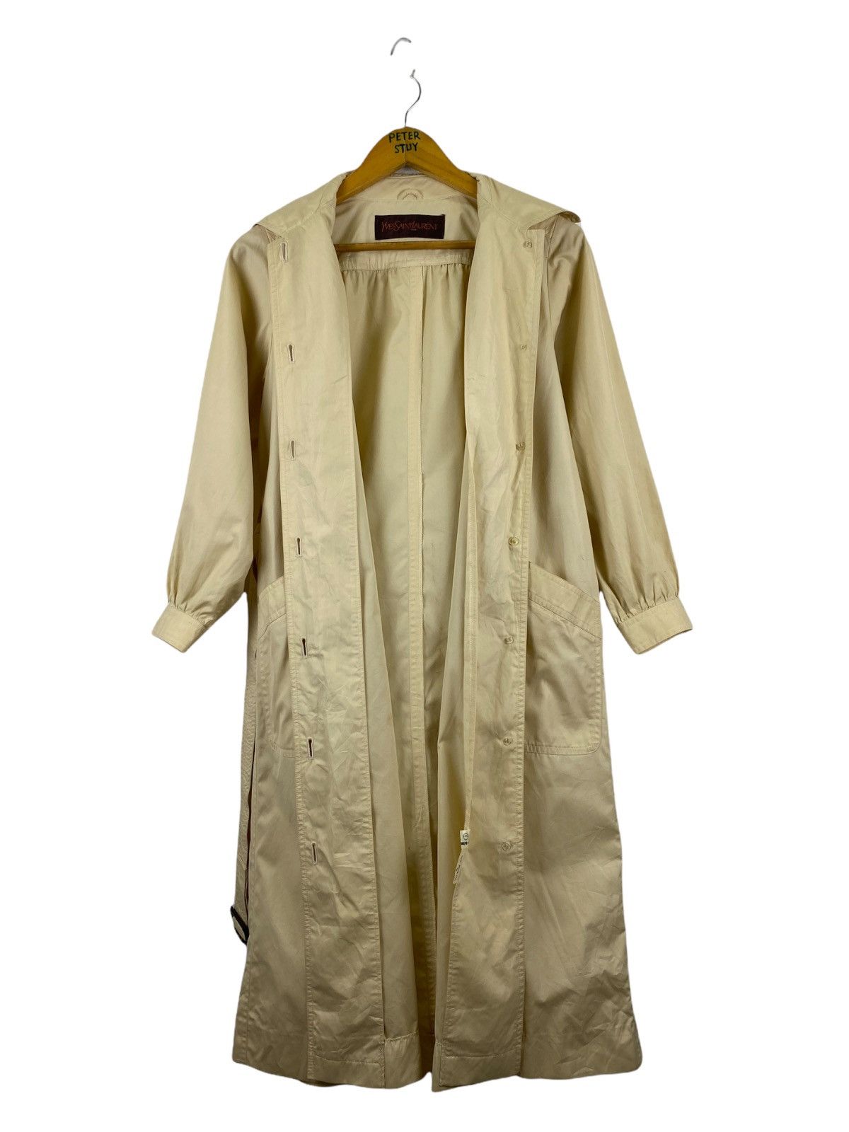 Yves Saint Laurent VINTAGE YVES SAINT LAURENT LONG JACKET / COTTON FACRIC Size US M / EU 48-50 / 2 - 4 Thumbnail
