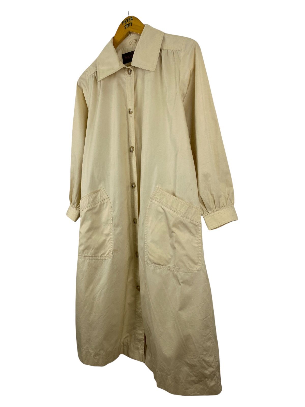 Yves Saint Laurent VINTAGE YVES SAINT LAURENT LONG JACKET / COTTON FACRIC Size US M / EU 48-50 / 2 - 3 Thumbnail