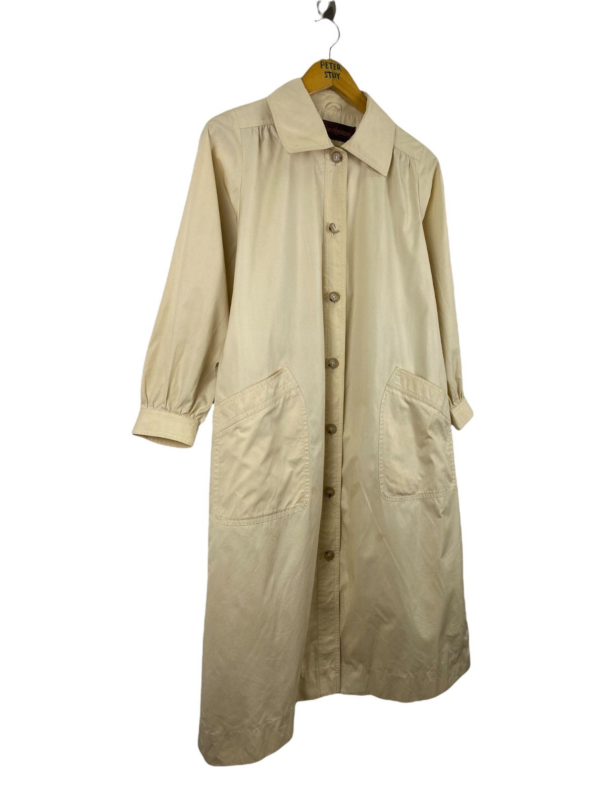 Yves Saint Laurent VINTAGE YVES SAINT LAURENT LONG JACKET / COTTON FACRIC Size US M / EU 48-50 / 2 - 2 Thumbnail