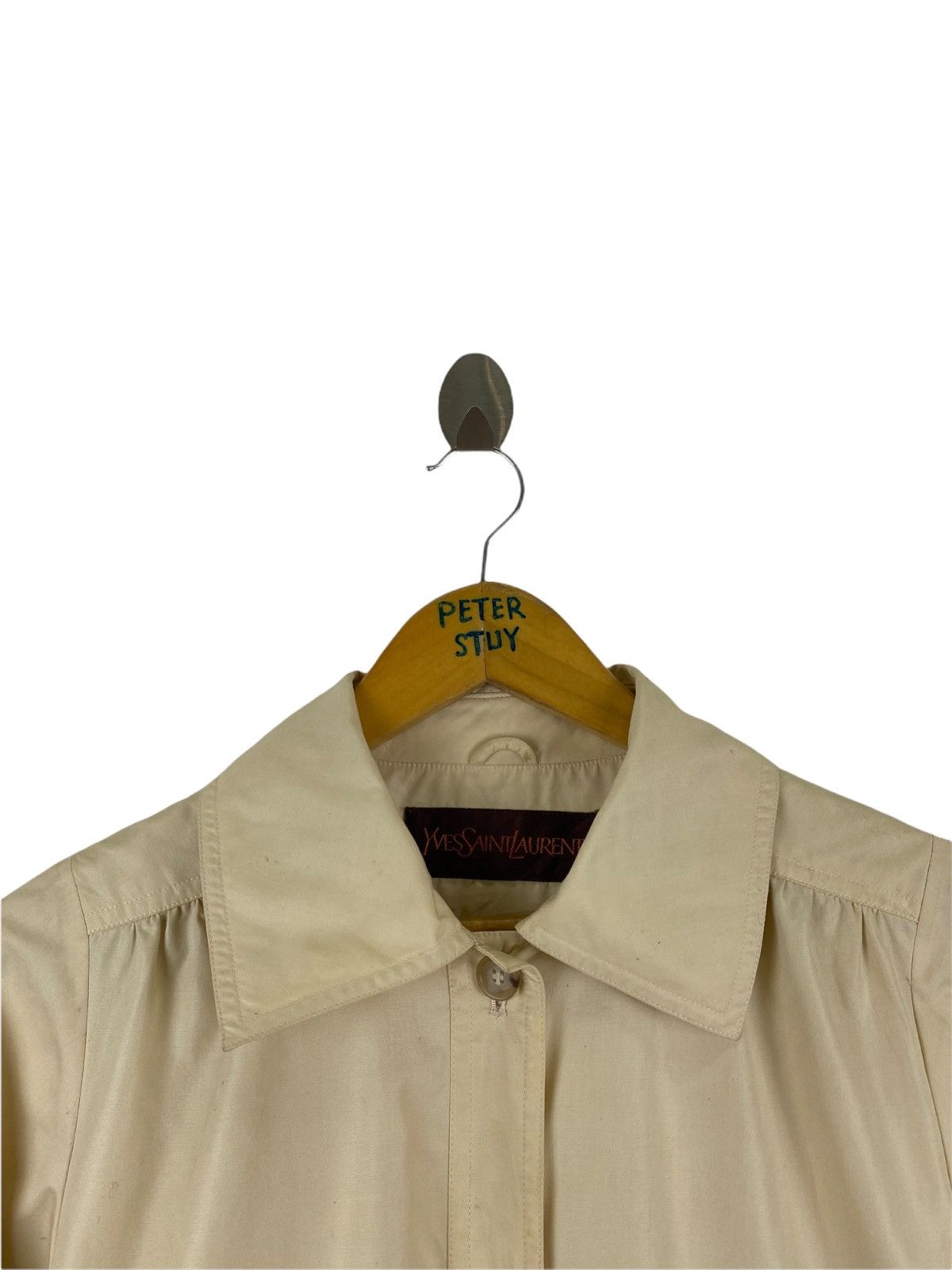 Yves Saint Laurent VINTAGE YVES SAINT LAURENT LONG JACKET / COTTON FACRIC Size US M / EU 48-50 / 2 - 9 Thumbnail