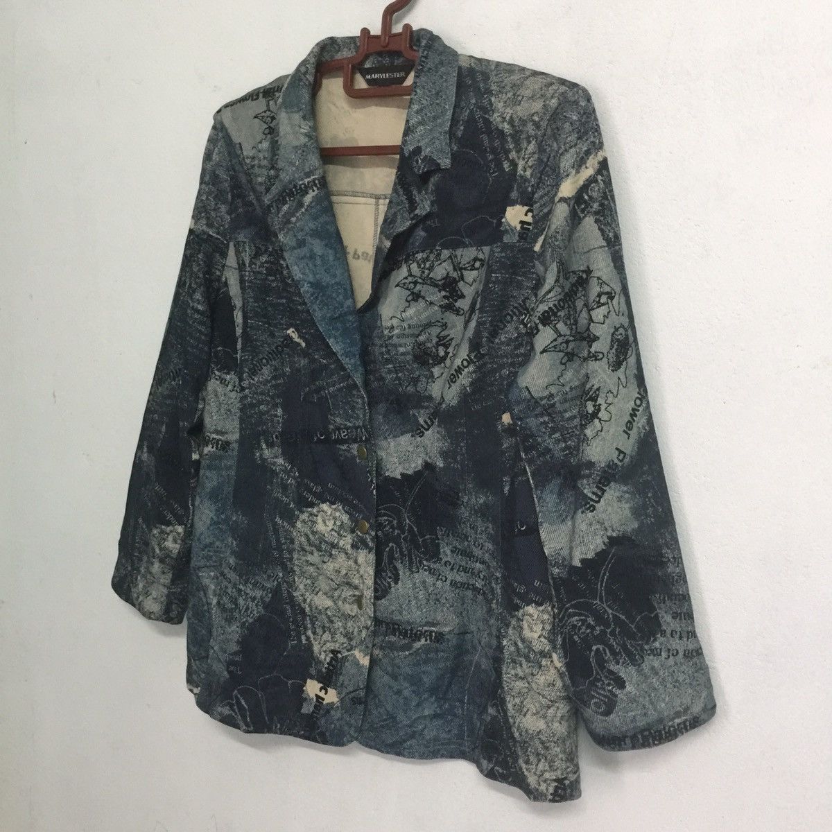 Other Snap Button jacket blazer artistic flower patterns designer Size M / US 6-8 / IT 42-44 - 2 Thumbnail