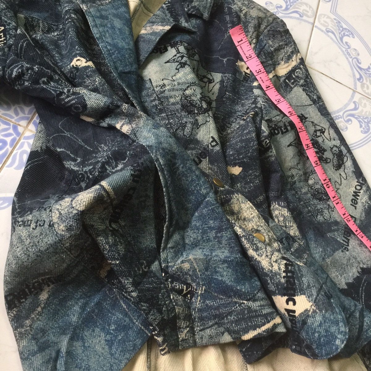 Other Snap Button jacket blazer artistic flower patterns designer Size M / US 6-8 / IT 42-44 - 14 Thumbnail