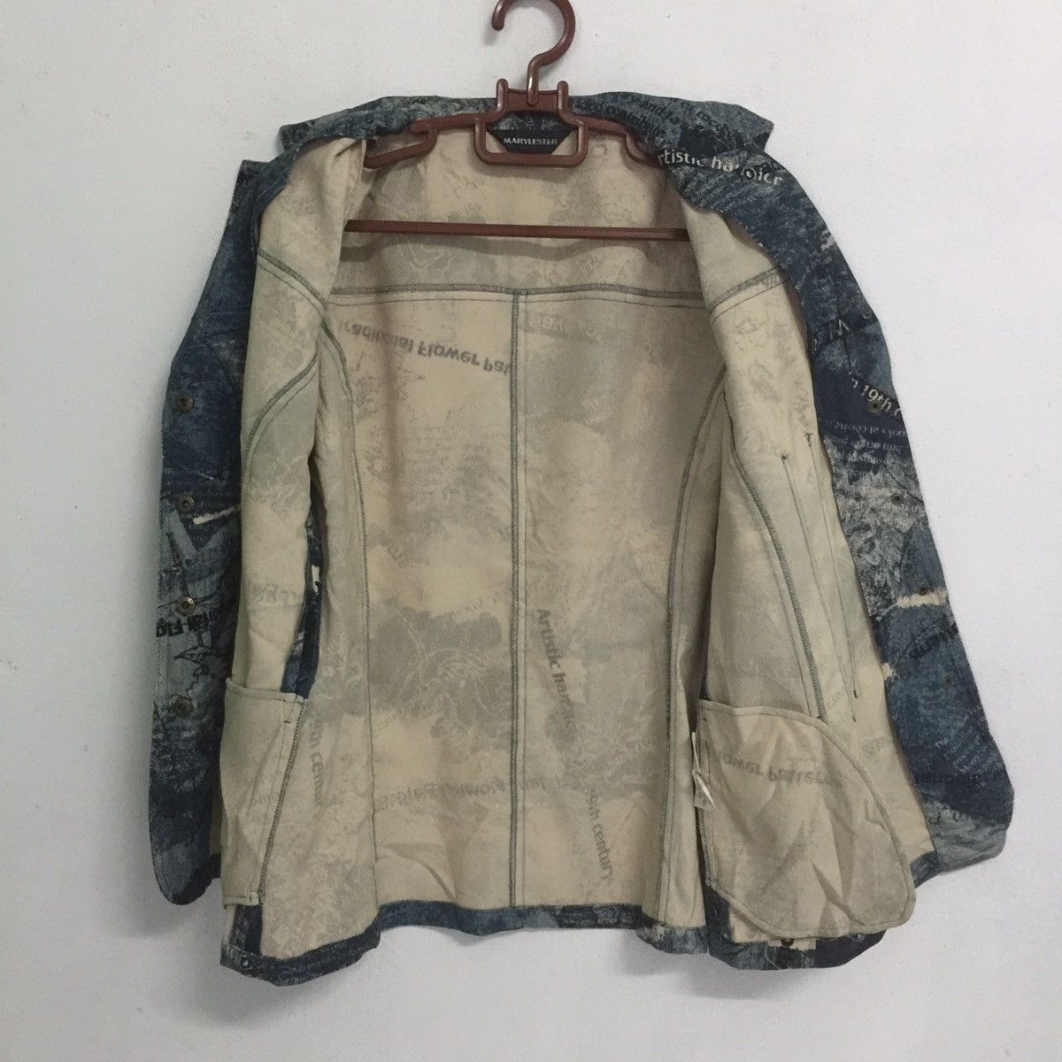 Other Snap Button jacket blazer artistic flower patterns designer Size M / US 6-8 / IT 42-44 - 5 Thumbnail