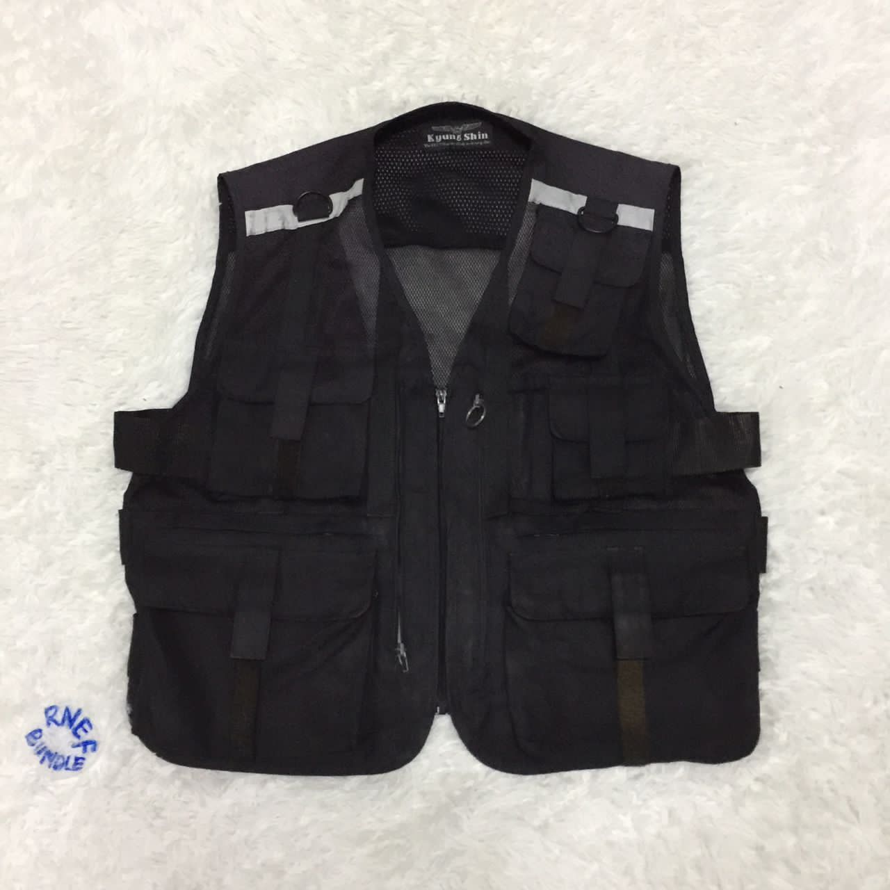 image of Rare Vintage Tactical Multipocket Glow In The Dark Vest, Men's (Size Large)