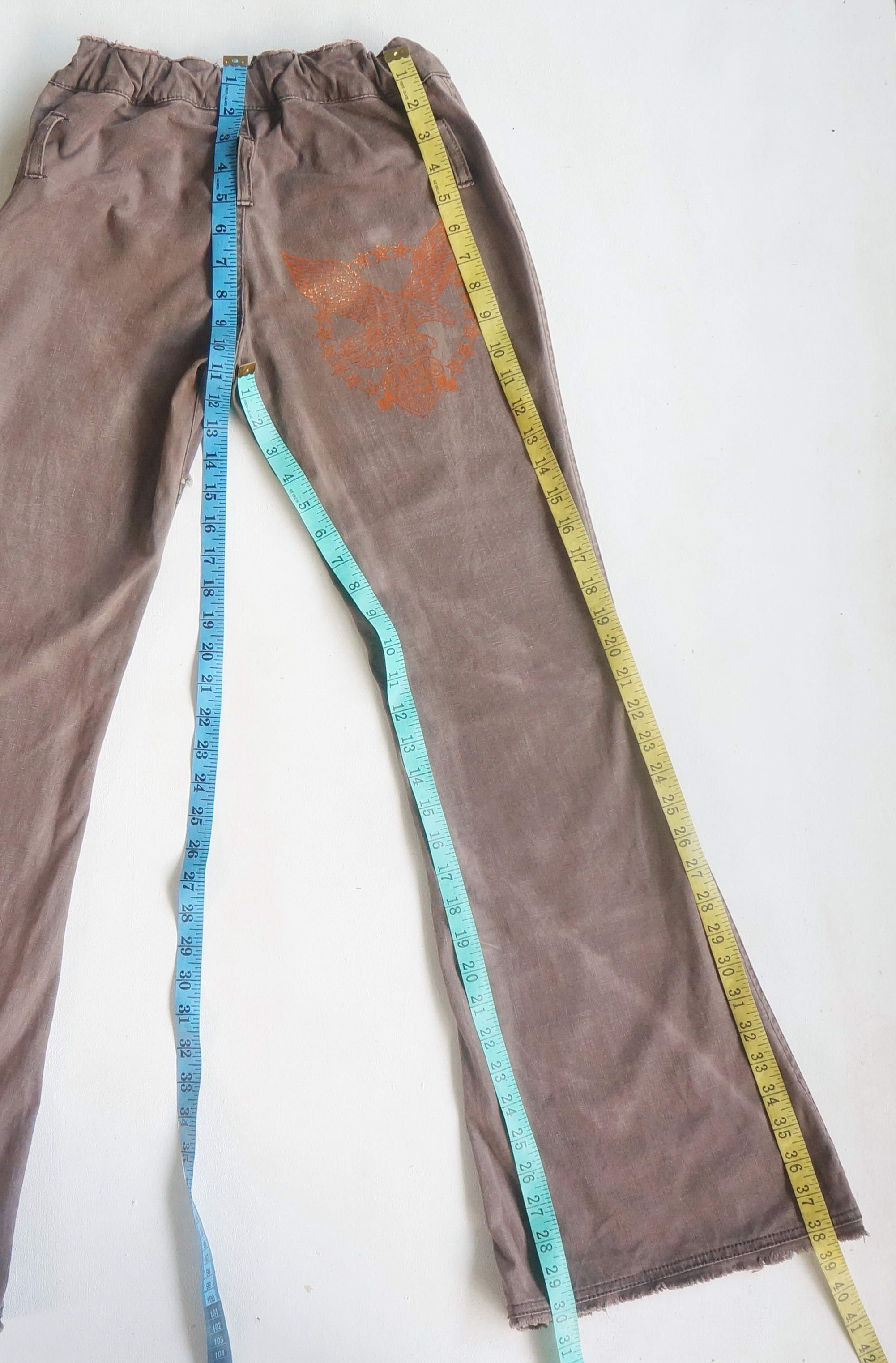 Japanese Brand PENTY'S Camo Patched Flare Pants Size 24" / US 00 / IT 34 - 18 Thumbnail