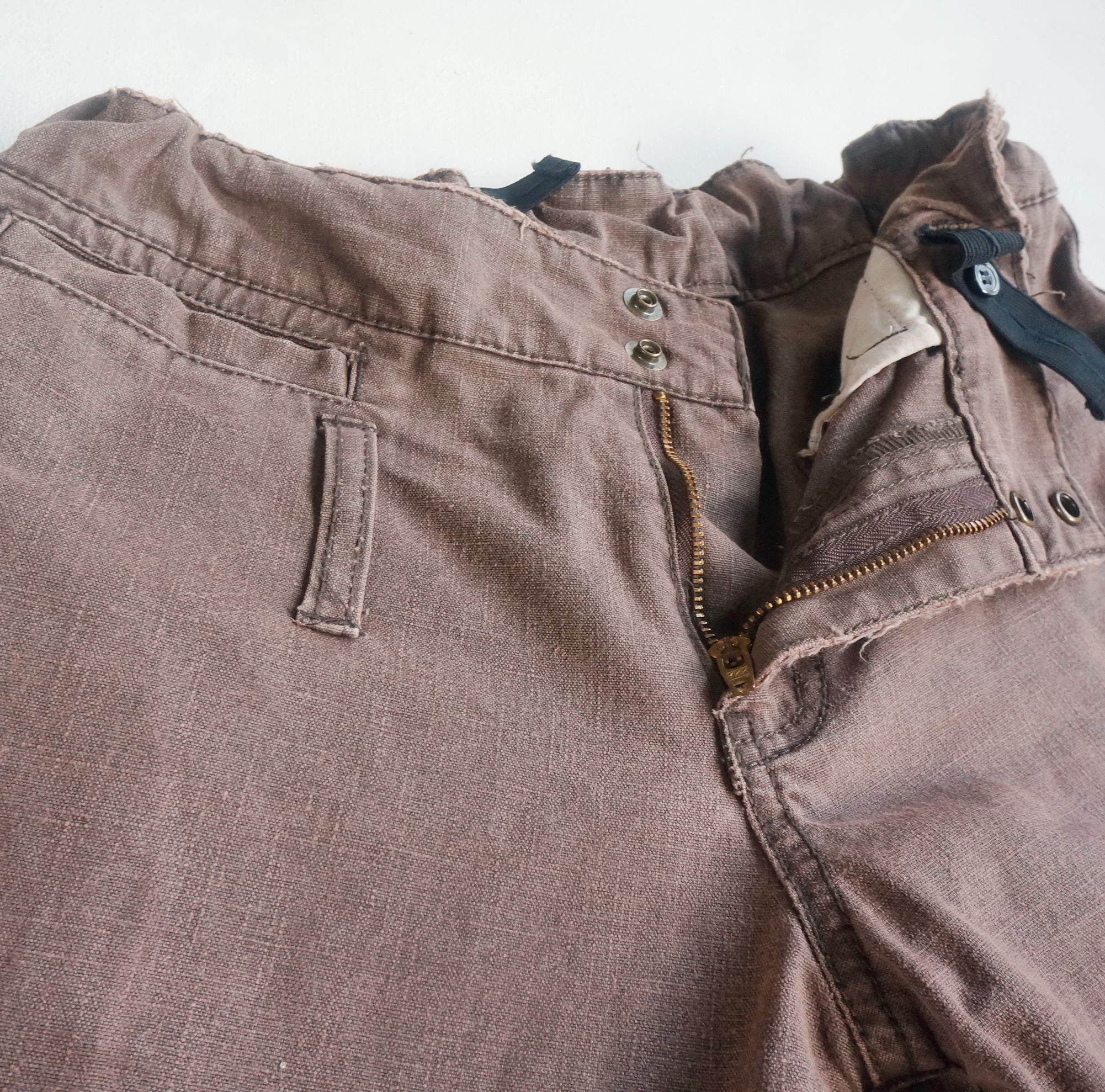 Japanese Brand PENTY'S Camo Patched Flare Pants Size 24" / US 00 / IT 34 - 10 Thumbnail