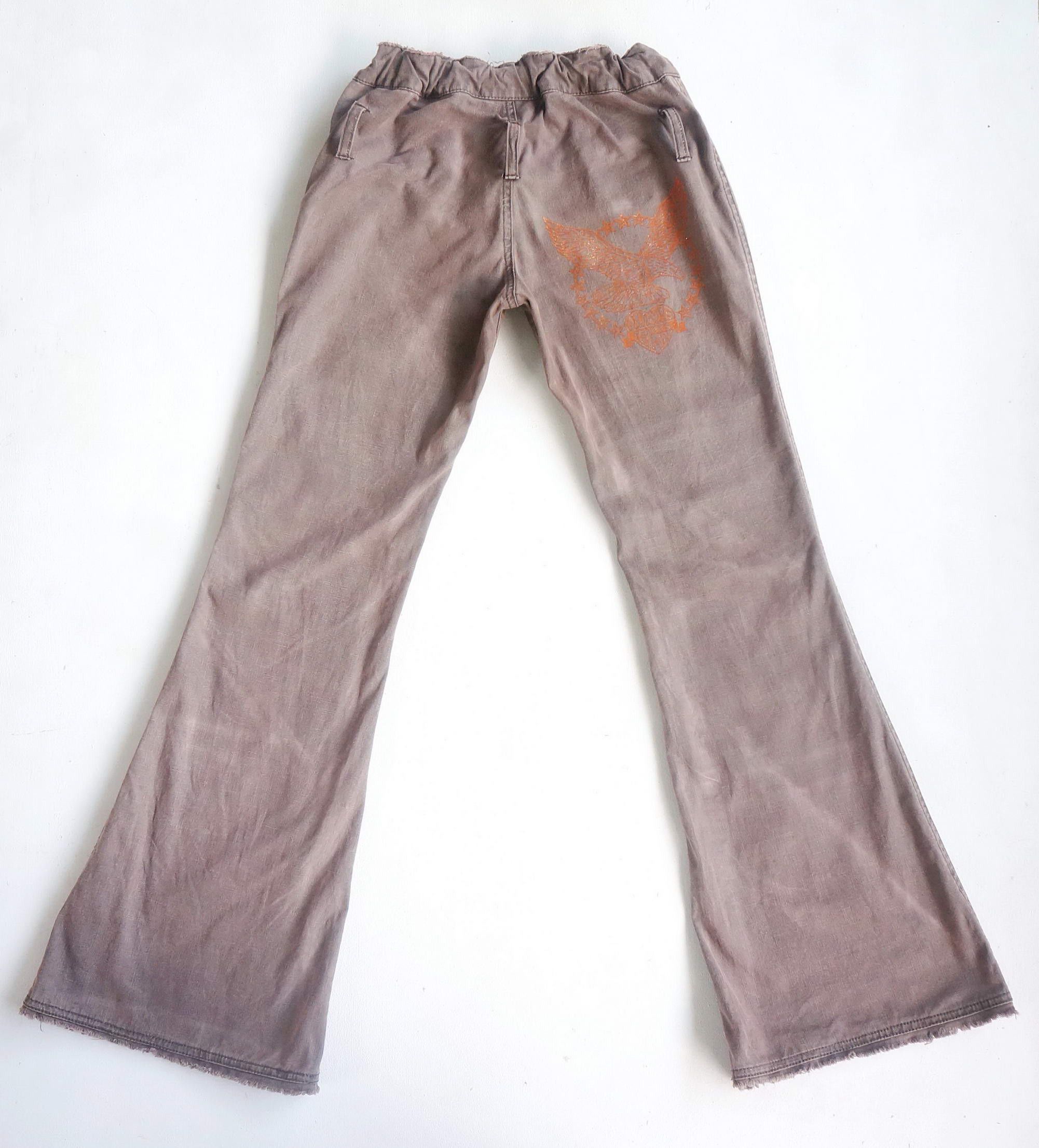 Japanese Brand PENTY'S Camo Patched Flare Pants Size 24" / US 00 / IT 34 - 4 Thumbnail