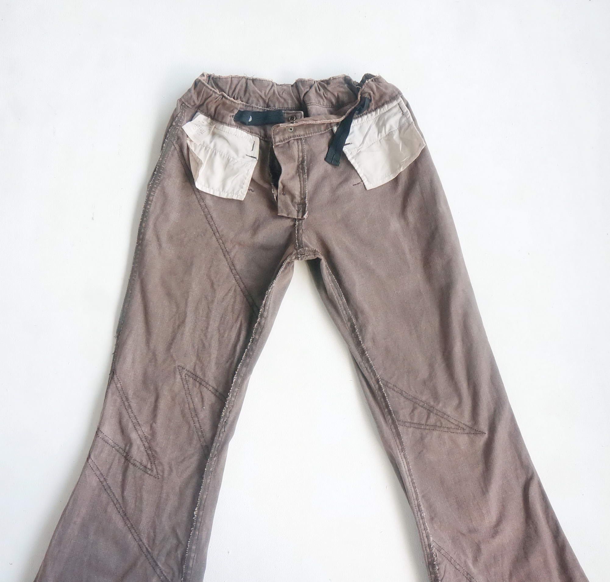 Japanese Brand PENTY'S Camo Patched Flare Pants Size 24" / US 00 / IT 34 - 15 Thumbnail