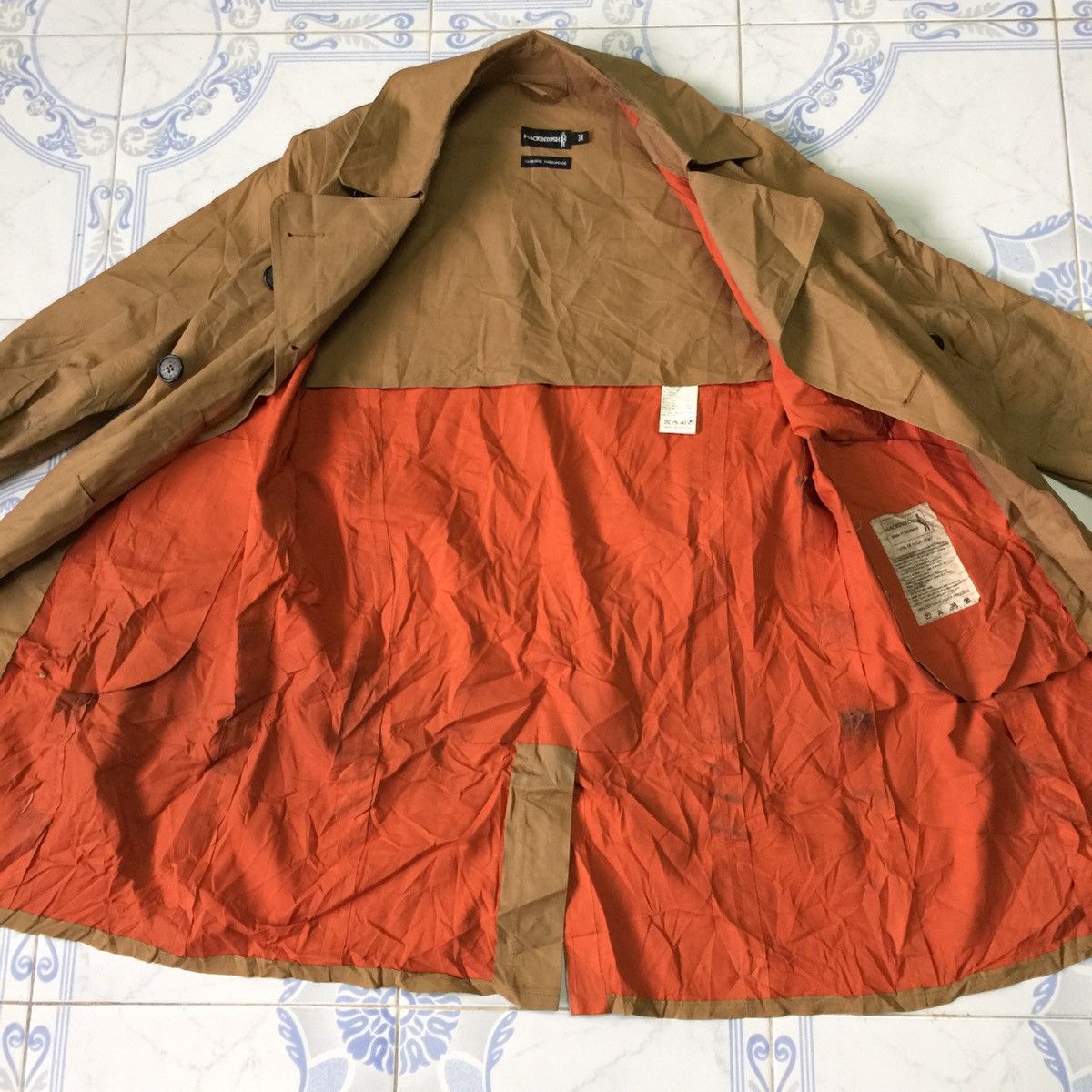 Mackintosh Handmade Mackintosh coat 💯 cotton rubber proofed Scotland Size S / US 4 / IT 40 - 14 Thumbnail