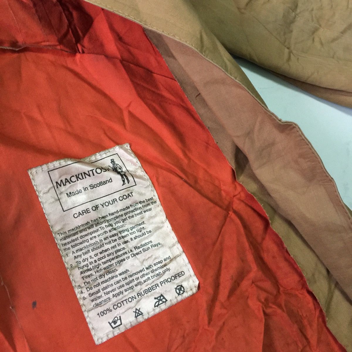 Mackintosh Handmade Mackintosh coat 💯 cotton rubber proofed Scotland Size S / US 4 / IT 40 - 20 Thumbnail