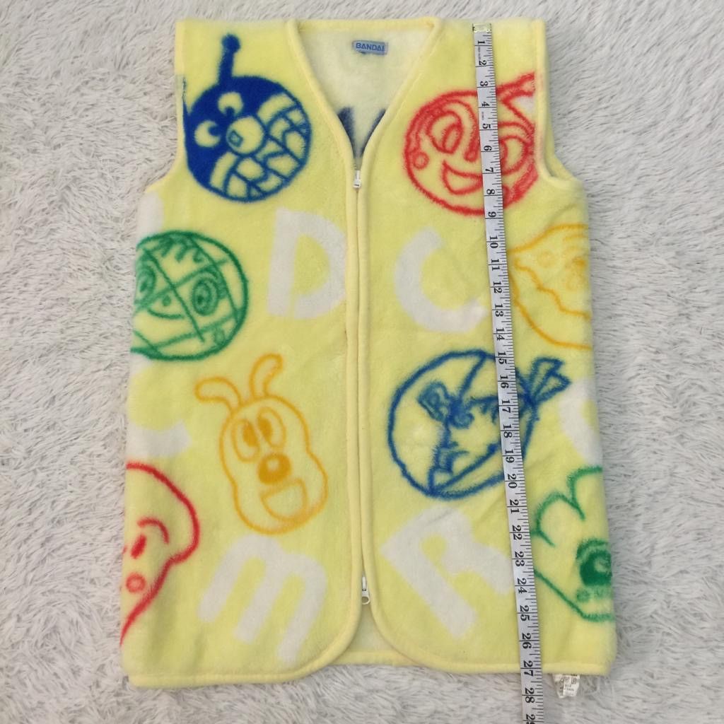 Japanese Brand Bandai Anime Anpanman Vest Fleece Made in Japan Size US S / EU 44-46 / 1 - 4 Thumbnail