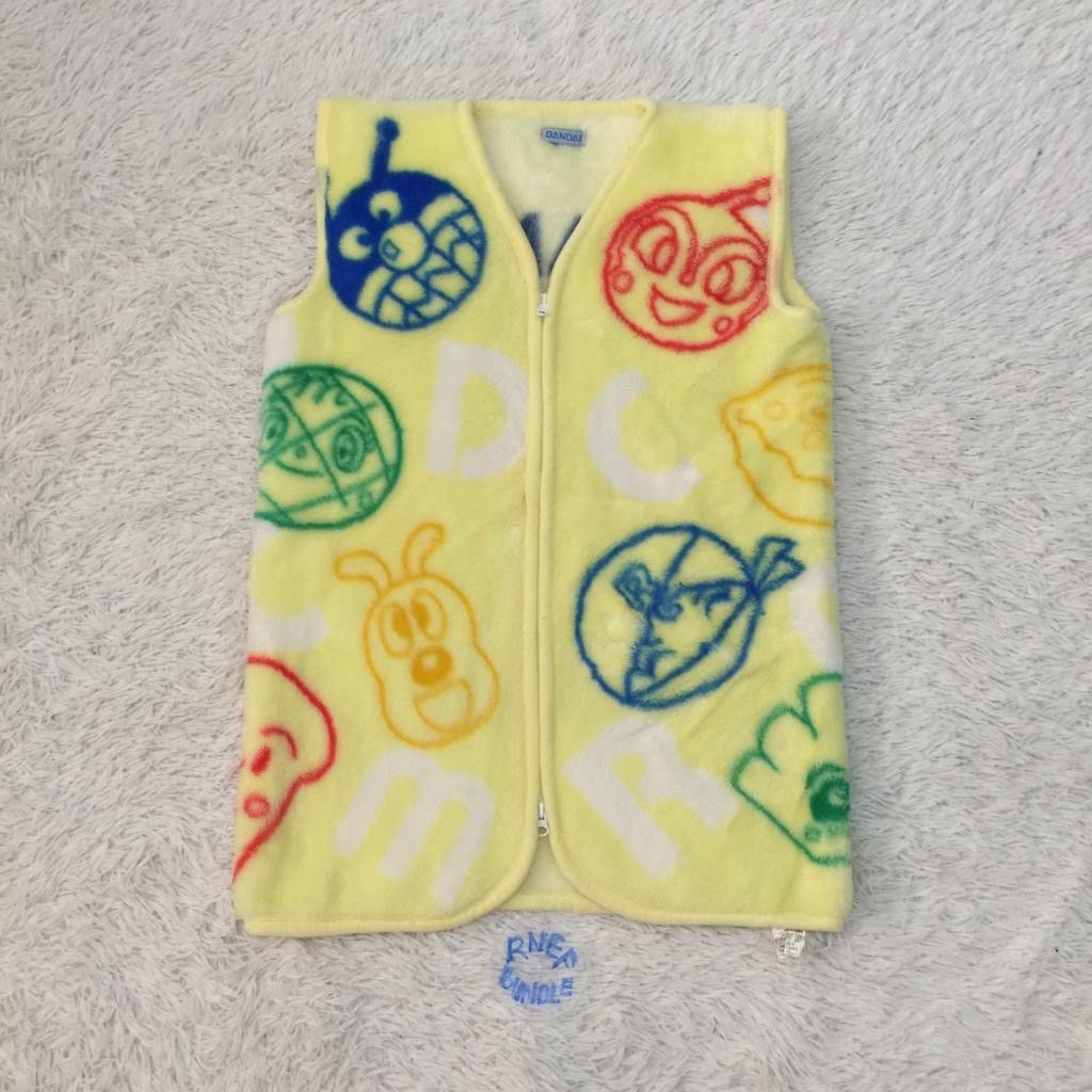 Japanese Brand Bandai Anime Anpanman Vest Fleece Made in Japan Size US S / EU 44-46 / 1 - 2 Thumbnail