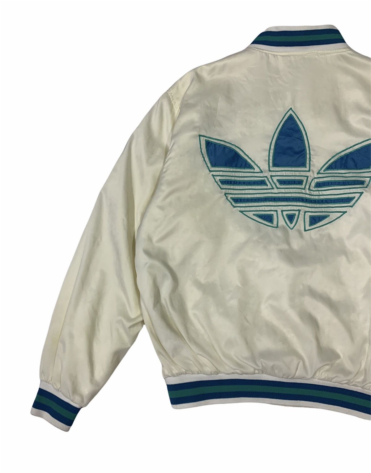 Adidas × RUN DMC 🔥VTG ADIDAS VARSITY JACKET BIG LOGO Size US M / EU 48-50 / 2 - 2 Thumbnail