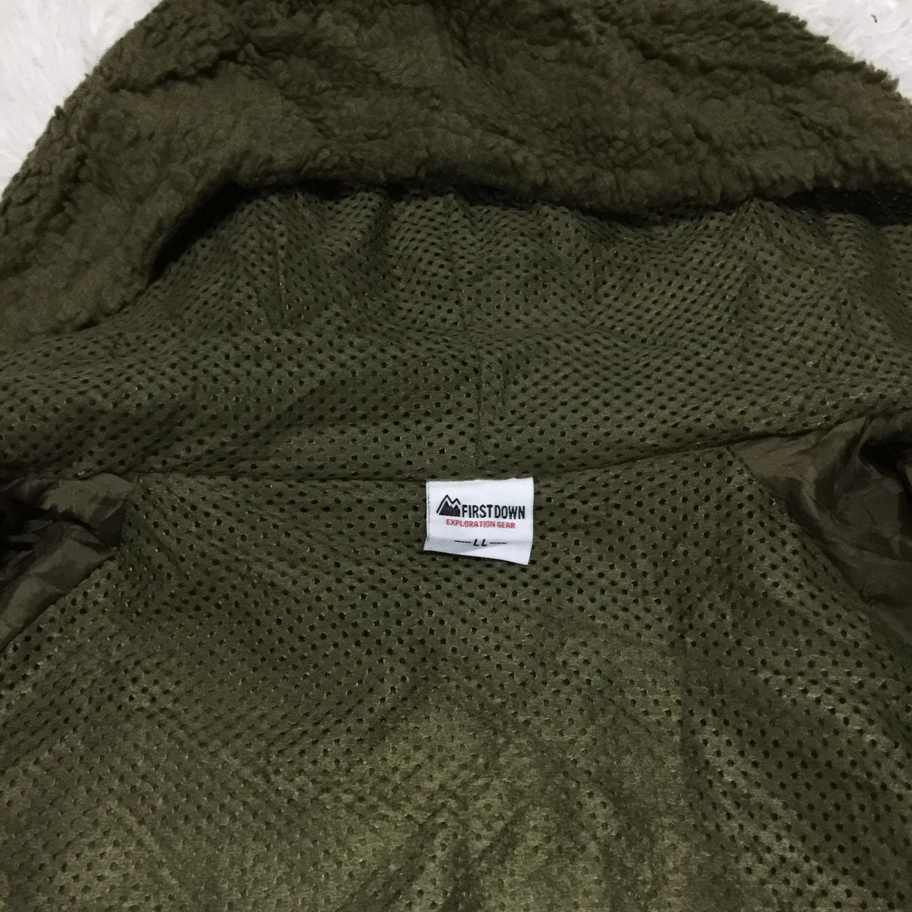 Japanese Brand Vintage First Down Fleece Sherpa Jacket Deep Pile Retro Size US L / EU 52-54 / 3 - 7 Thumbnail