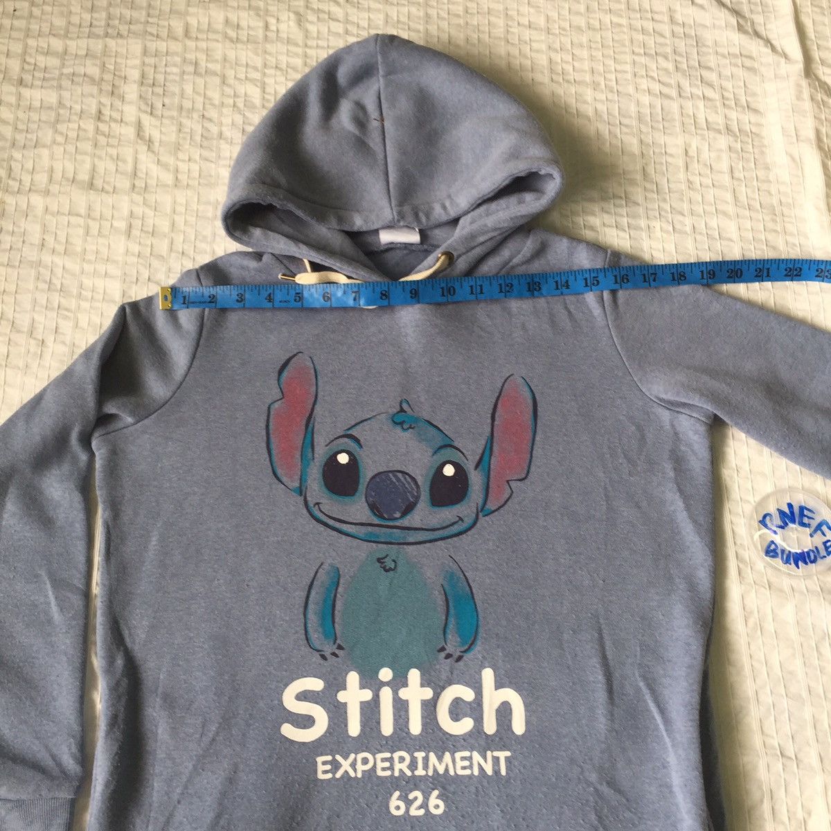 Japanese Brand Hoodie Sweatshirt Disney Stitch Big Logo by Belle Maison Size US S / EU 44-46 / 1 - 18 Thumbnail