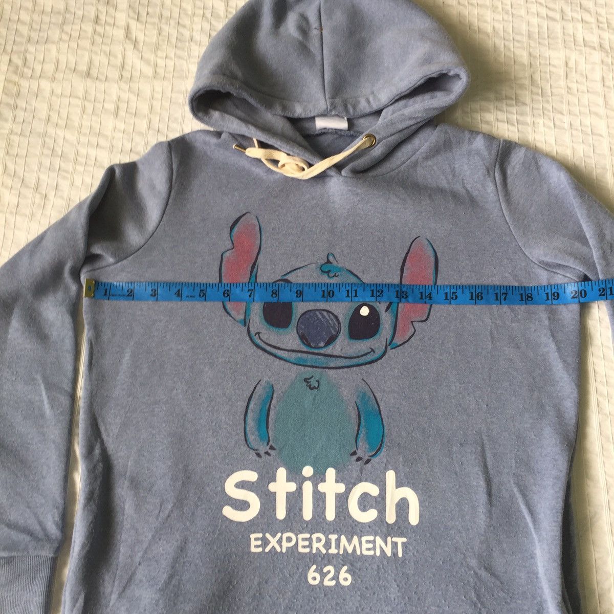 Japanese Brand Hoodie Sweatshirt Disney Stitch Big Logo by Belle Maison Size US S / EU 44-46 / 1 - 14 Thumbnail