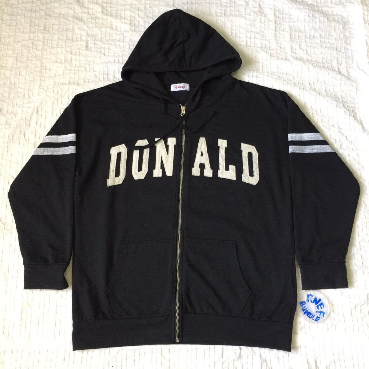 Disney Vintage DISNEY DONALD DUCK Full Zip Hoodie Sweatshirt Size US M / EU 48-50 / 2 - 12 Thumbnail