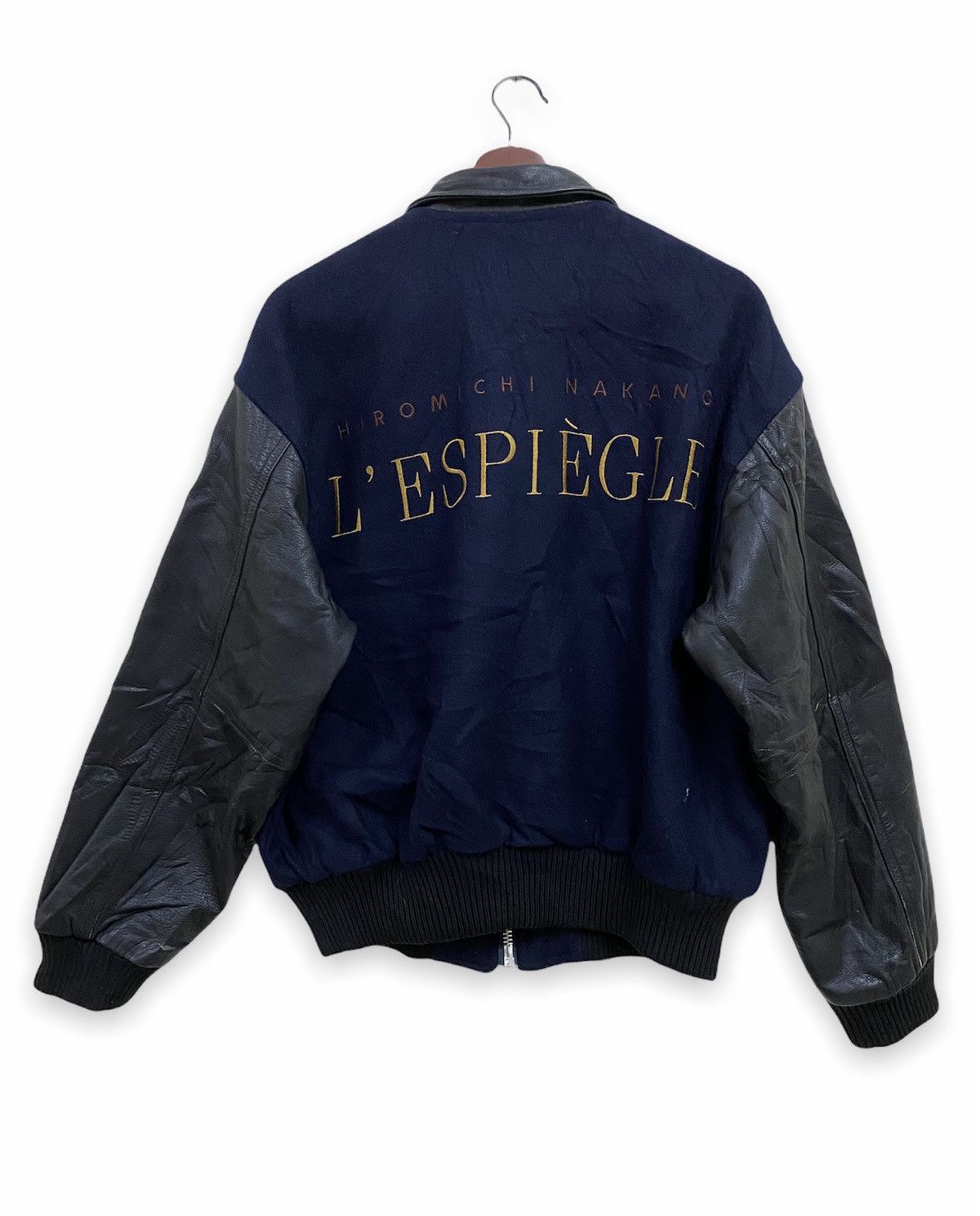 Vintage Vintage Varsity Wool Leather Jacket Size US L / EU 52-54 / 3 - 5 Thumbnail