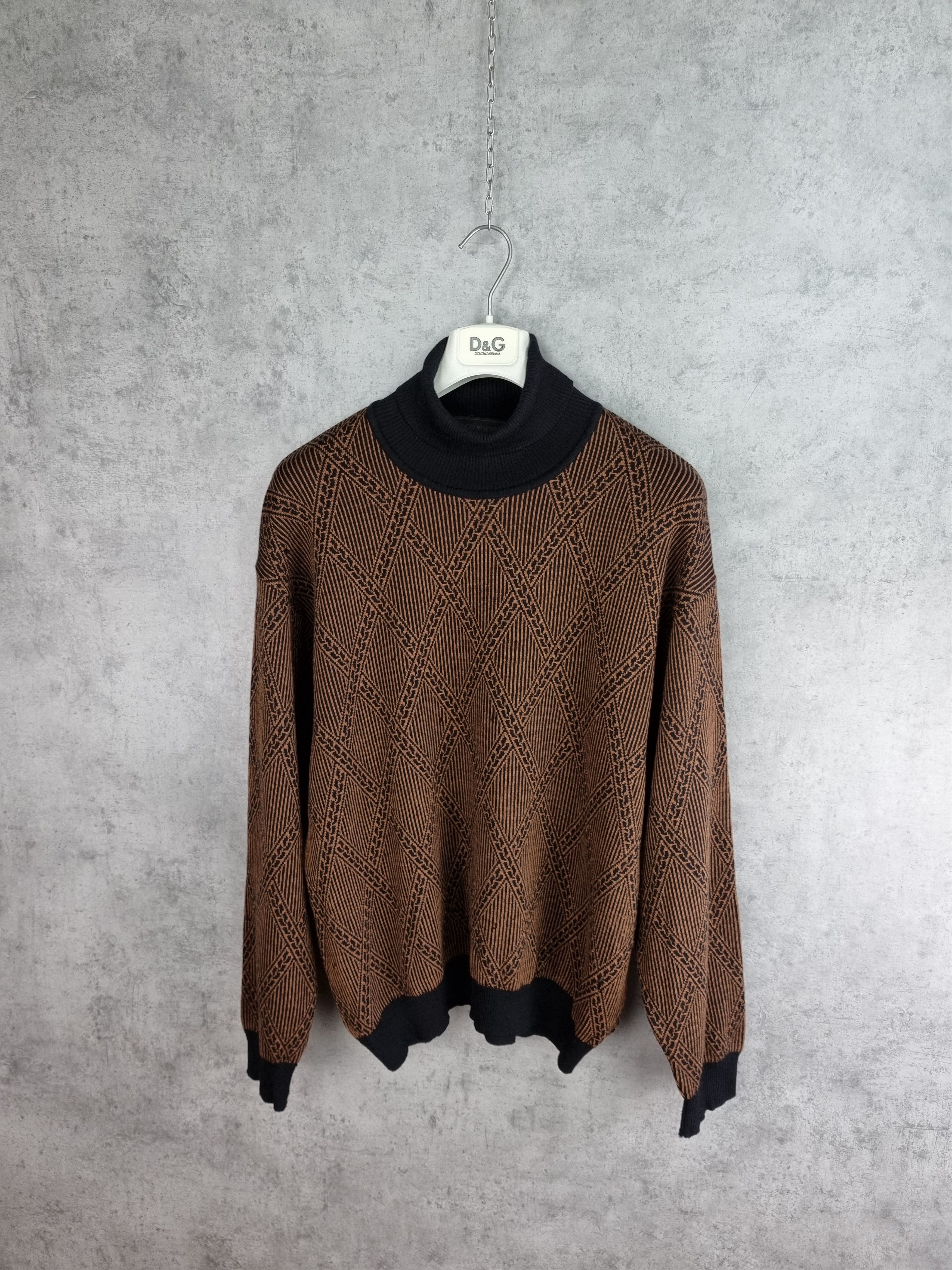 Other 90s Distressed Marco Wachter Wool Turtleneck Sweater Size US L / EU 52-54 / 3 - 2 Thumbnail