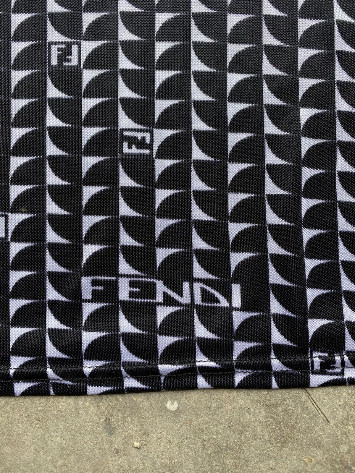 Fendi × Vintage 💥Archived💥FENDI Zucca Monogram Stretchable Nylon Women Shirt Size M / US 6-8 / IT 42-44 - 7 Thumbnail