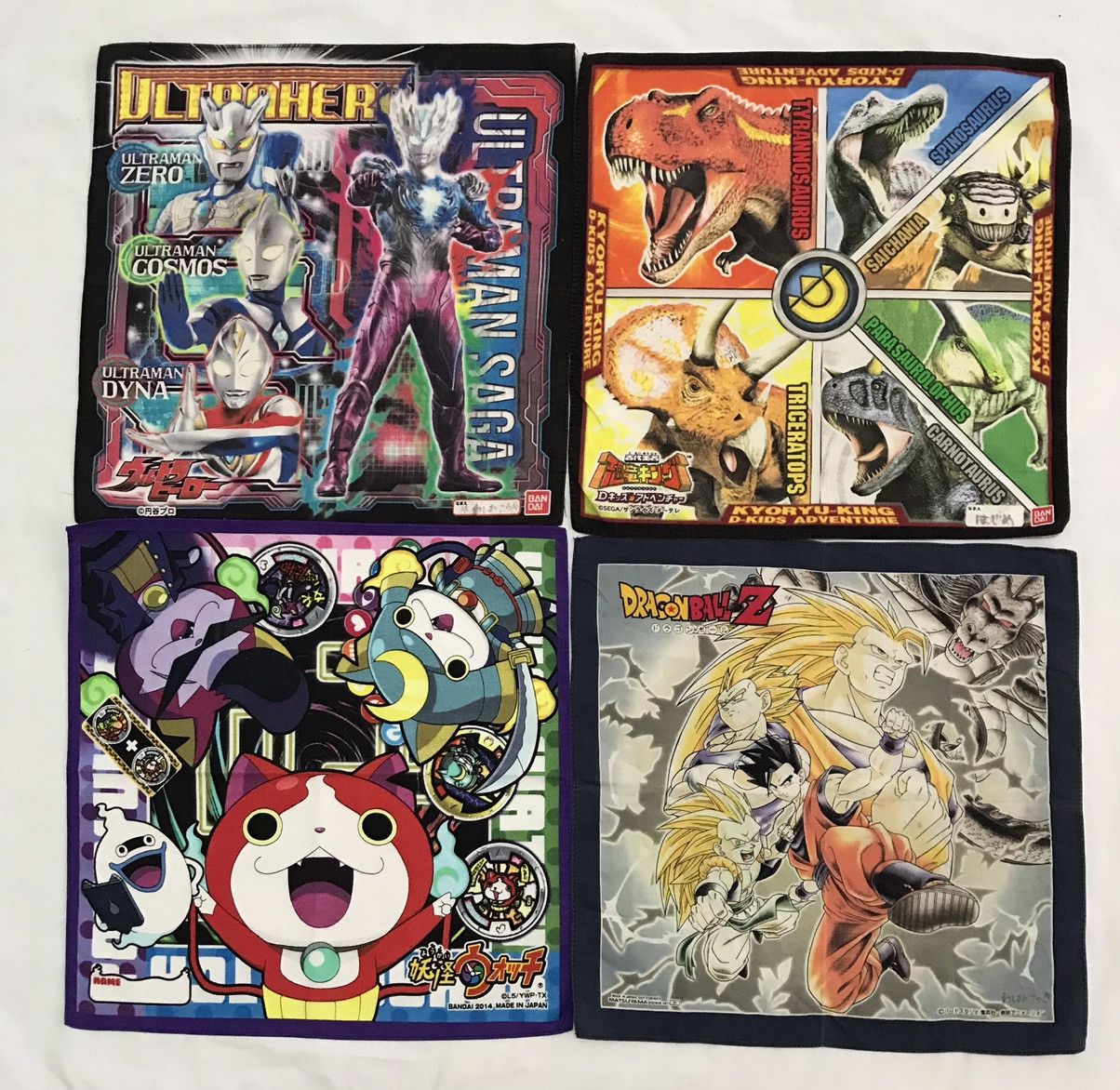 Anime 4 Pieces Japanese cartoon handkerchief Size ONE SIZE - 1 Thumbnail