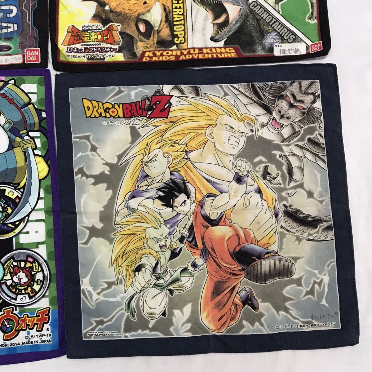 Anime 4 Pieces Japanese cartoon handkerchief Size ONE SIZE - 4 Thumbnail
