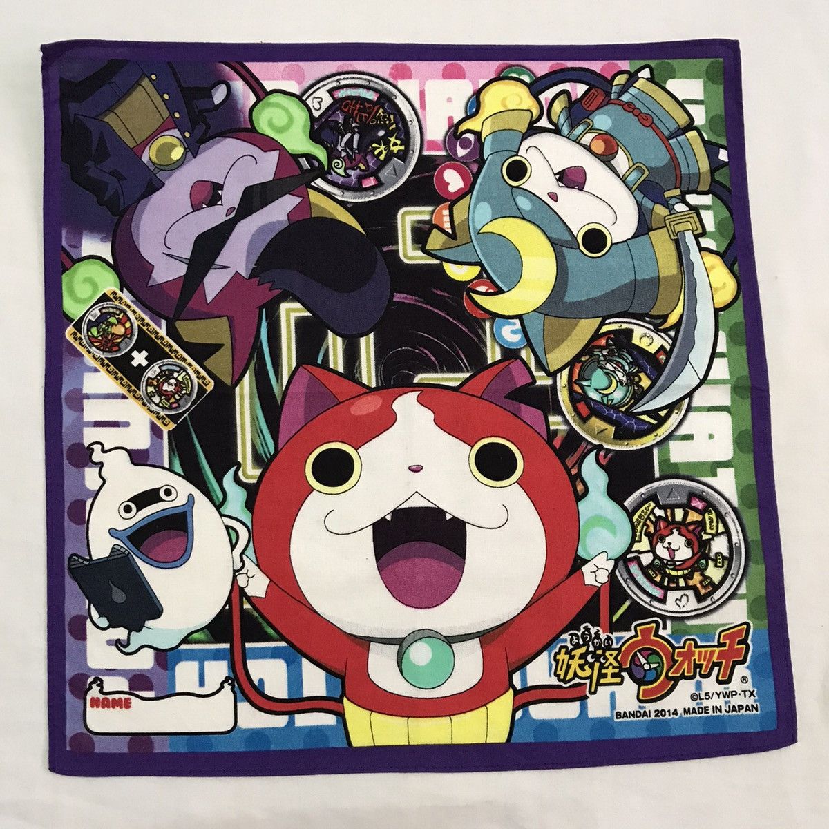 Anime 4 Pieces Japanese cartoon handkerchief Size ONE SIZE - 6 Thumbnail