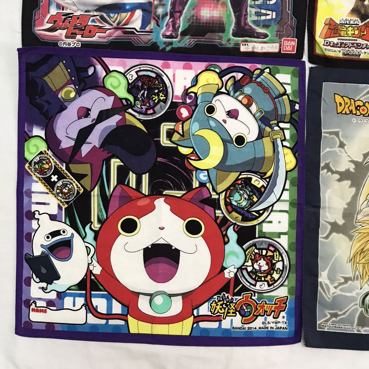 Anime 4 Pieces Japanese cartoon handkerchief Size ONE SIZE - 3 Thumbnail