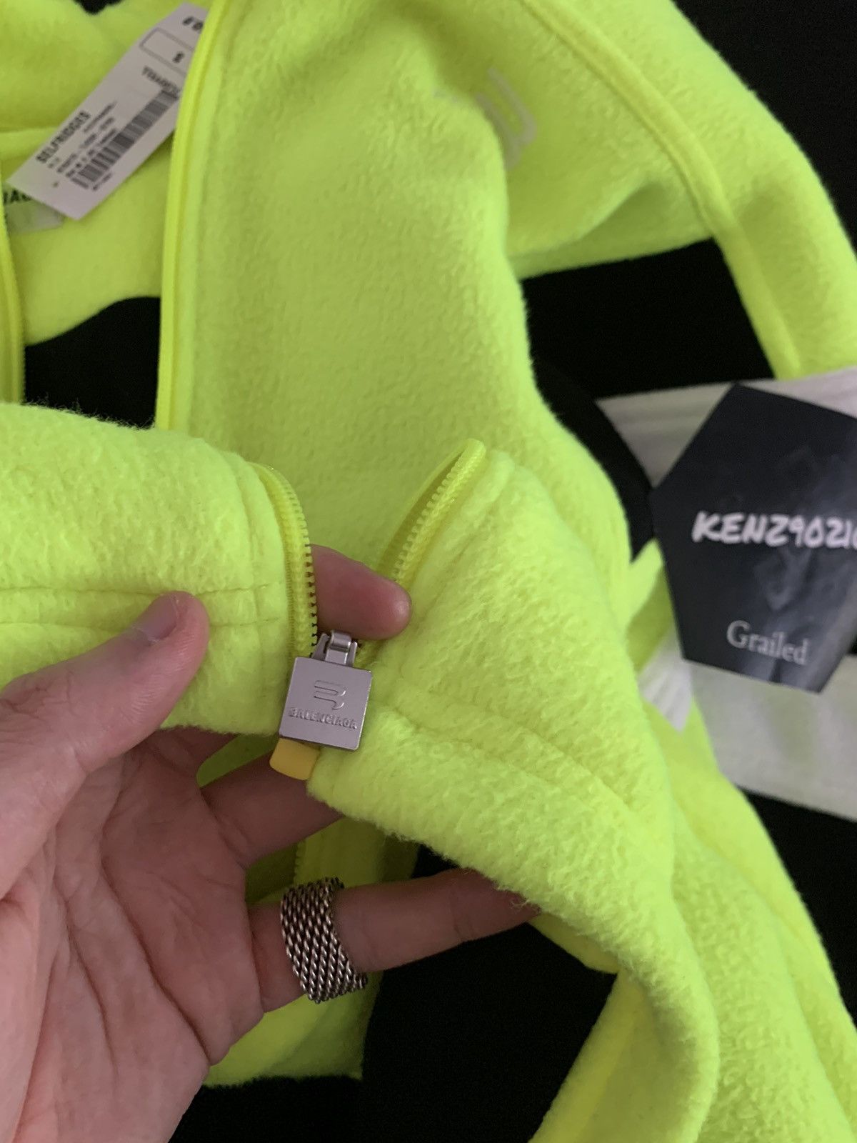 Balenciaga Balenciaga Yellow Sporty B Tracksuit Jacket Size US L / EU 52-54 / 3 - 12 Thumbnail