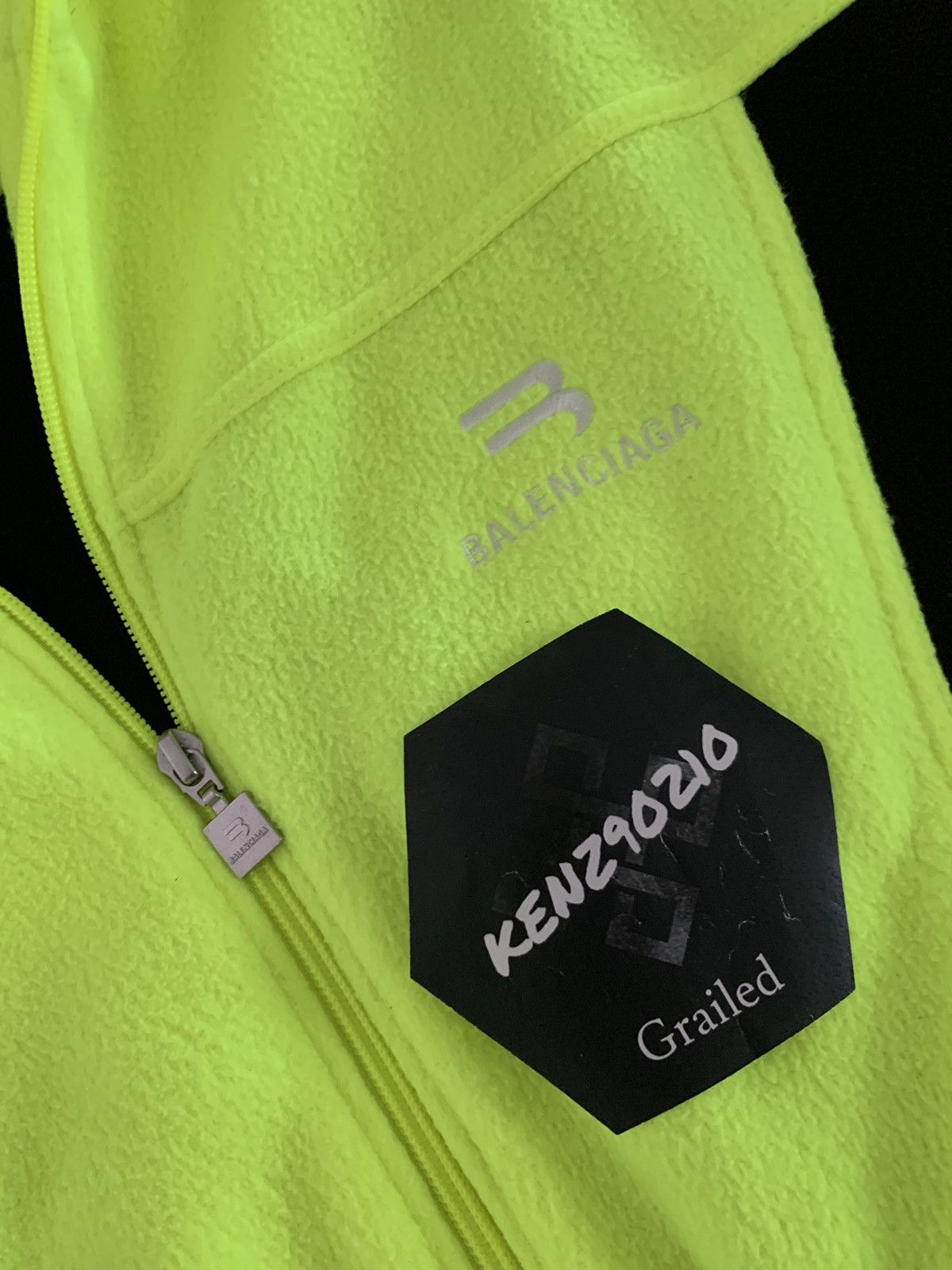 Balenciaga Balenciaga Yellow Sporty B Tracksuit Jacket Size US L / EU 52-54 / 3 - 2 Thumbnail