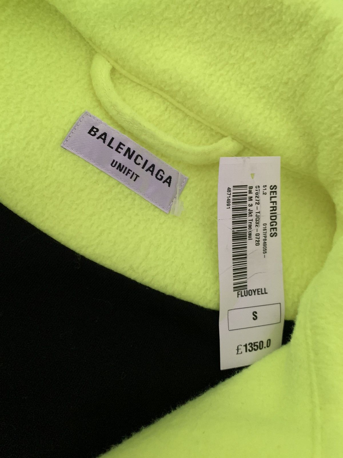 Balenciaga Balenciaga Yellow Sporty B Tracksuit Jacket Size US L / EU 52-54 / 3 - 3 Thumbnail
