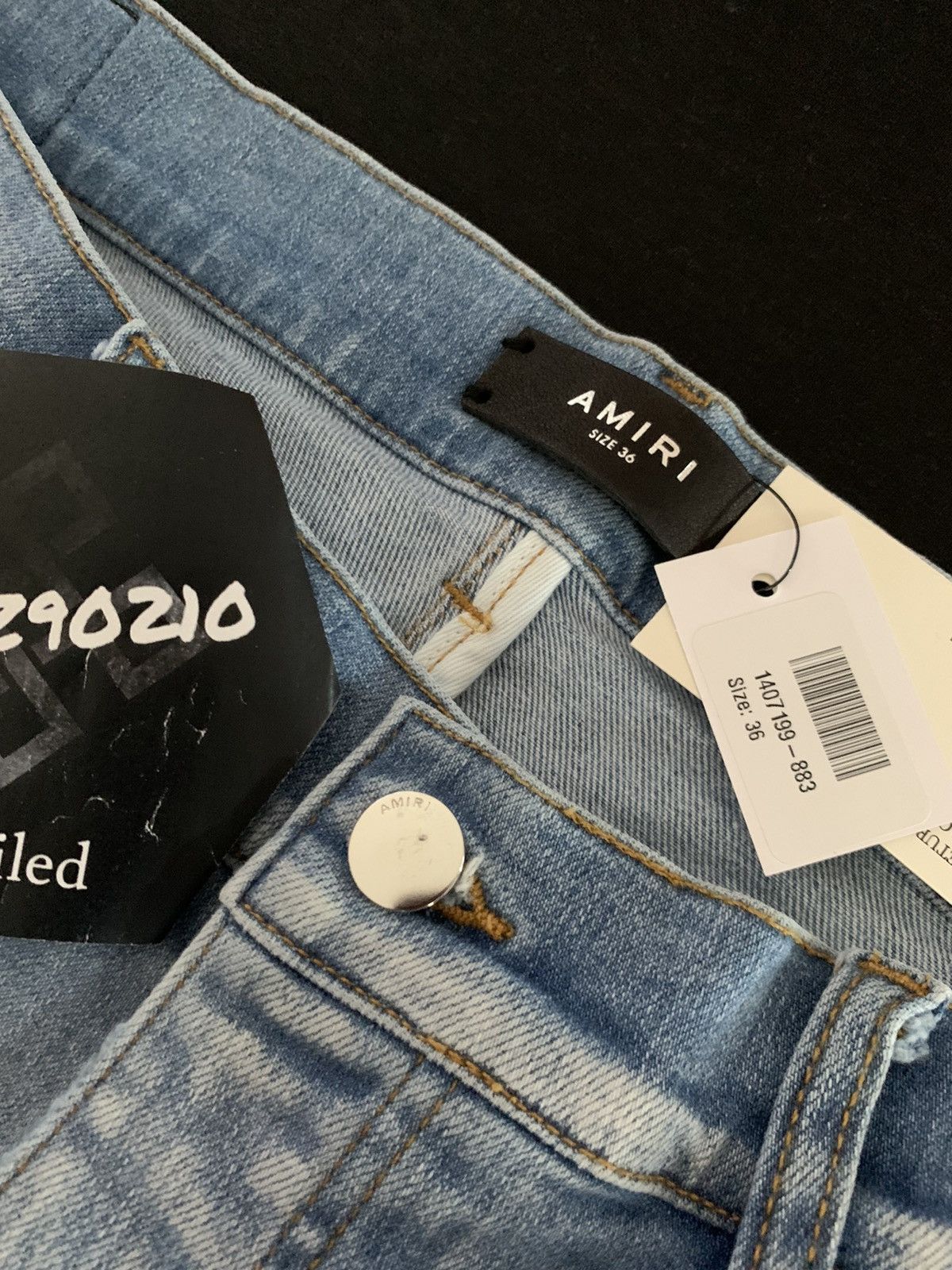 Amiri AMIRI Hibiscus Artpatch Skinny Jeans Size US 36 / EU 52 - 6 Thumbnail