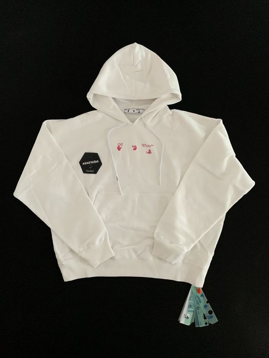 Paint splatter outlet off white hoodie