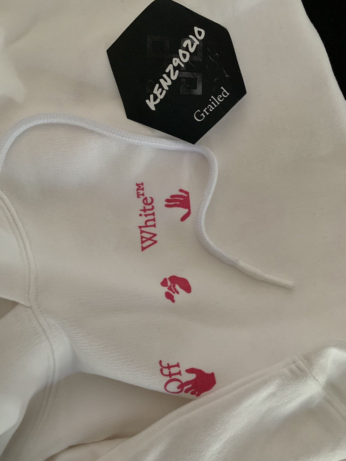 Off-White Off White Pink Paint Splatter Hoodie Size US L / EU 52-54 / 3 - 4 Thumbnail