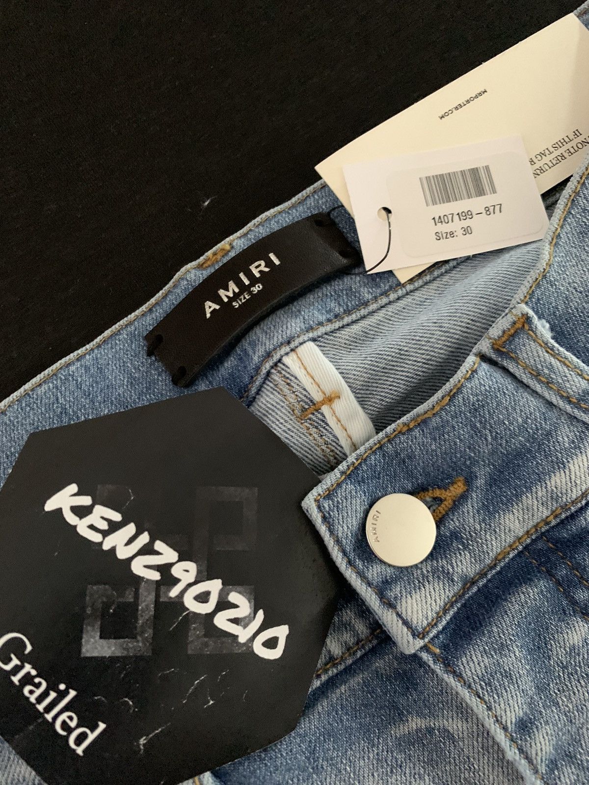 Amiri AMIRI Hibiscus Artpatch Skinny Jeans Size US 30 / EU 46 - 6 Thumbnail