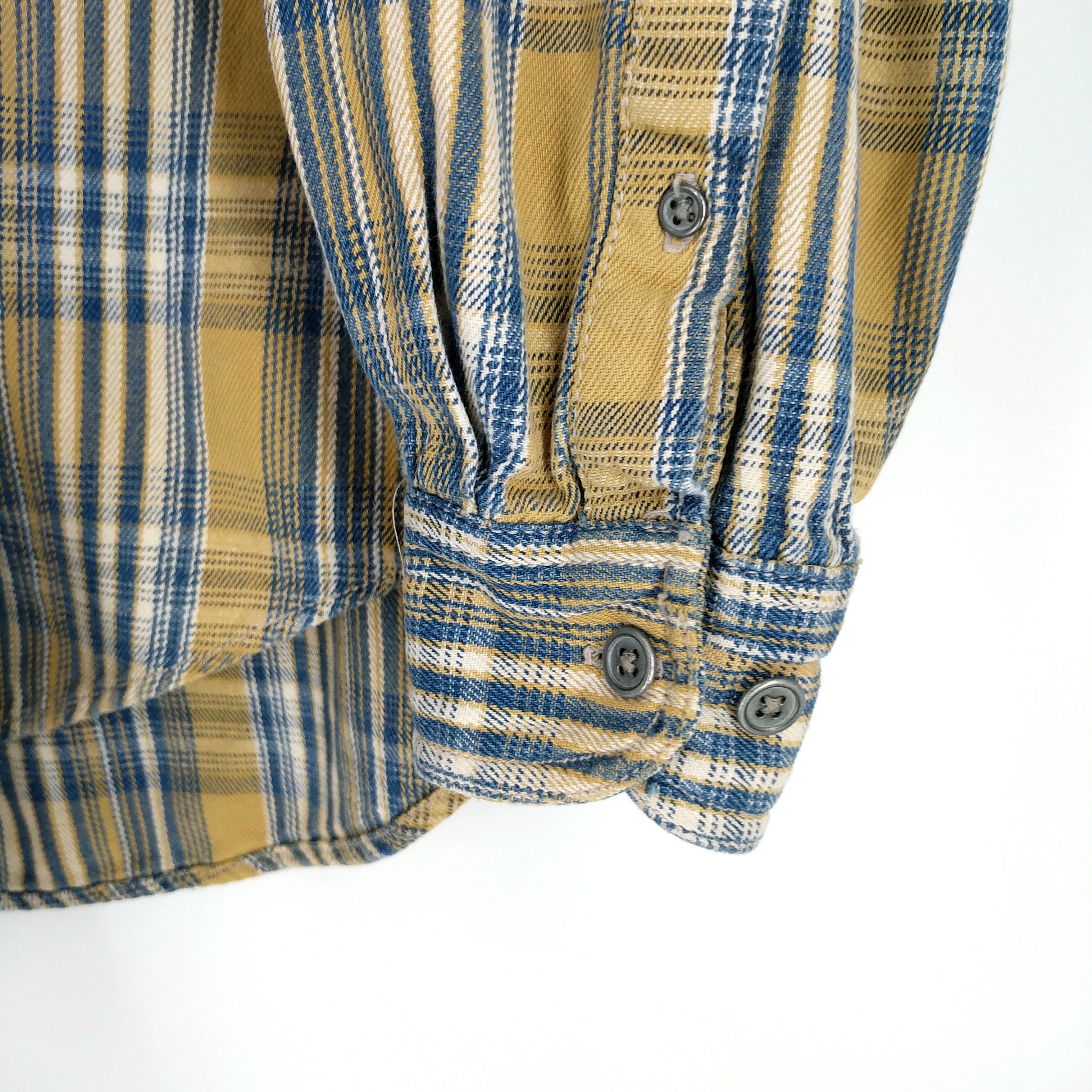 Levi's × Levi's Vintage Clothing × Vintage Vintage Levi's Plaid Cotton Twill Flannel Chore Shirt Size US XL / EU 56 / 4 - 5 Thumbnail