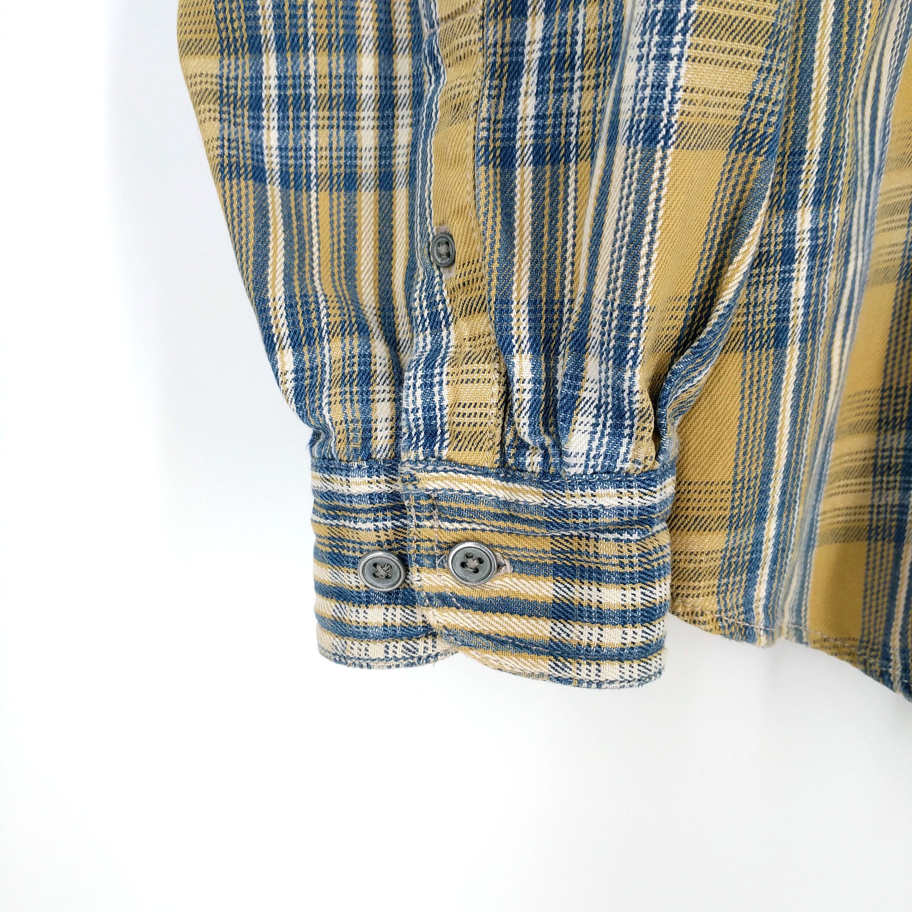 Levi's × Levi's Vintage Clothing × Vintage Vintage Levi's Plaid Cotton Twill Flannel Chore Shirt Size US XL / EU 56 / 4 - 4 Thumbnail
