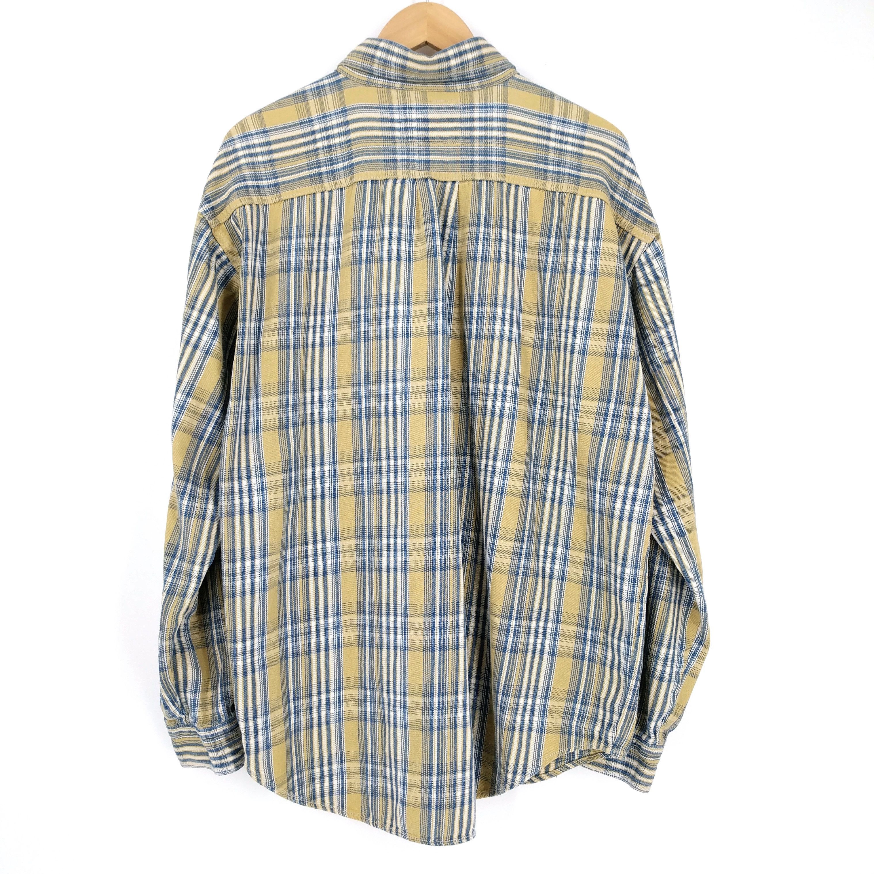 Levi's × Levi's Vintage Clothing × Vintage Vintage Levi's Plaid Cotton Twill Flannel Chore Shirt Size US XL / EU 56 / 4 - 2 Thumbnail
