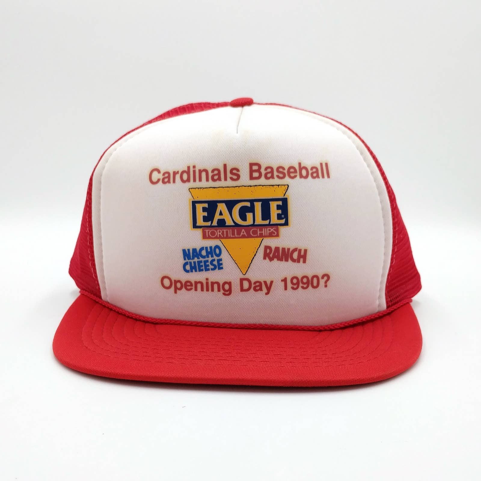 Vintage Vintage St Louis Cardinals Opening Day 1990 Trucker Hat Size ONE SIZE - 2 Thumbnail