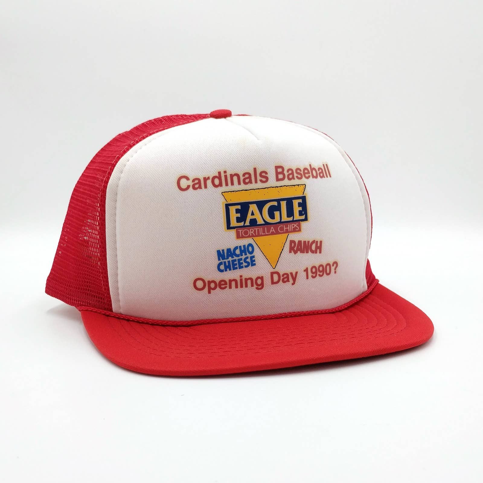 Vintage Vintage St Louis Cardinals Opening Day 1990 Trucker Hat Size ONE SIZE - 1 Thumbnail